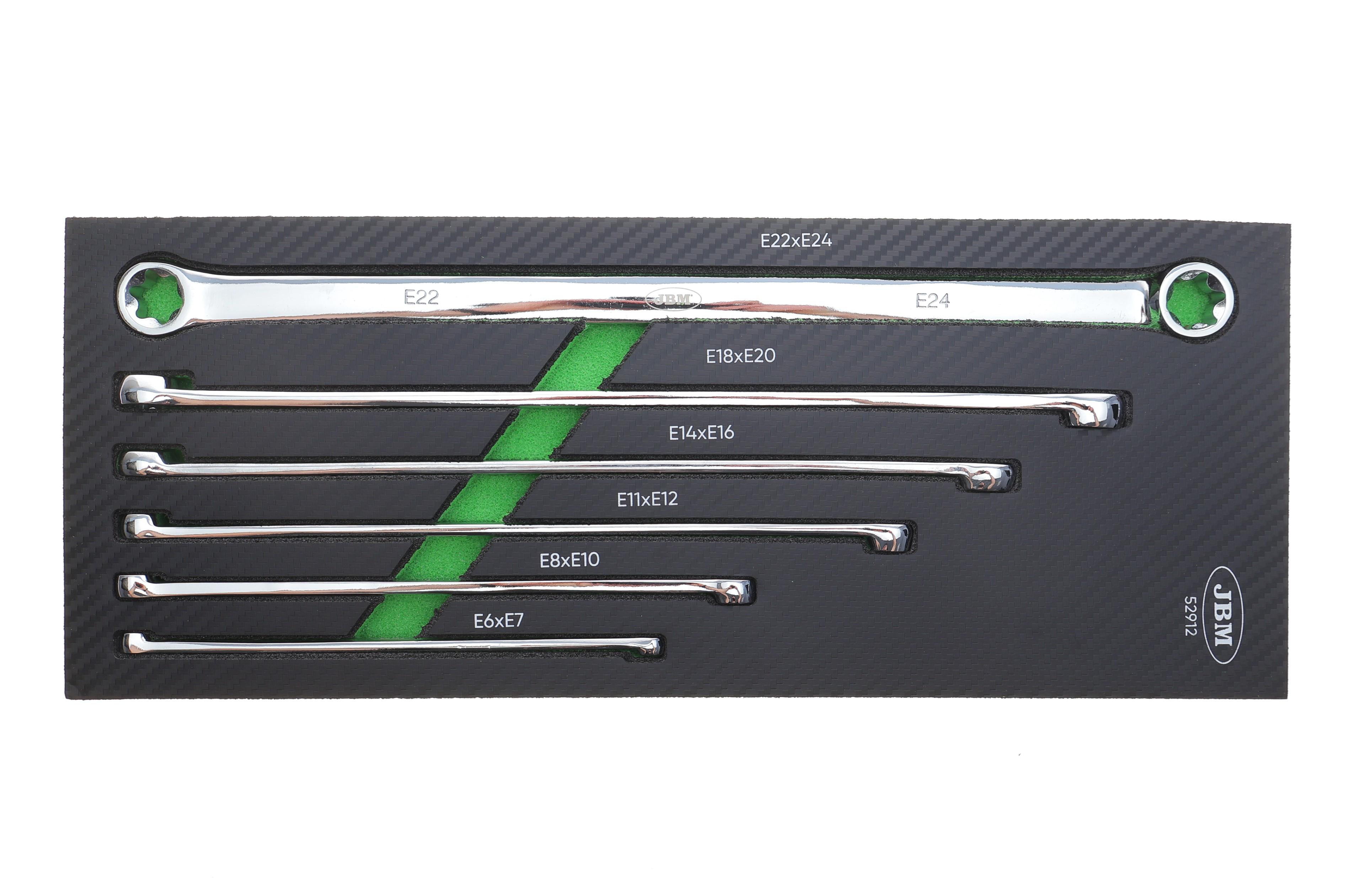 Набор ключей торцевых длинных E6xE7-E22xE24 6 ед.