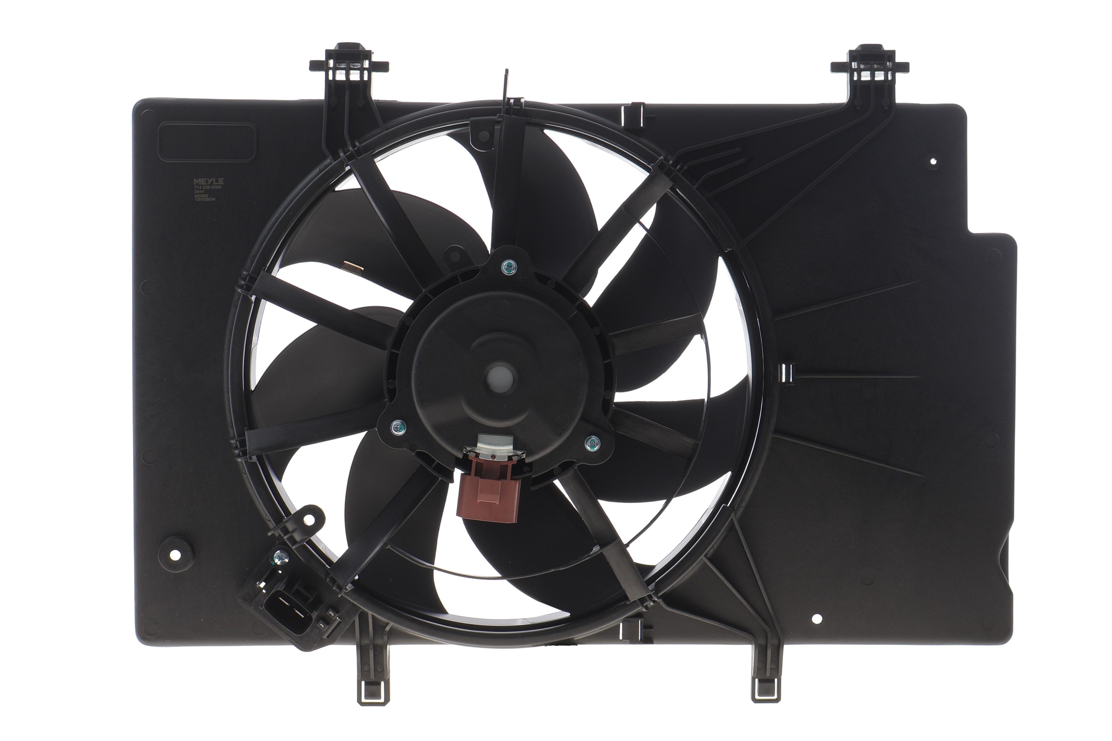 Вентилятор радіатора Ford B-Max 1.5TDCi 12-/Fiesta 1.2-1.6 08-/Ecosport 1.5TDCi 13- (з дифузором)