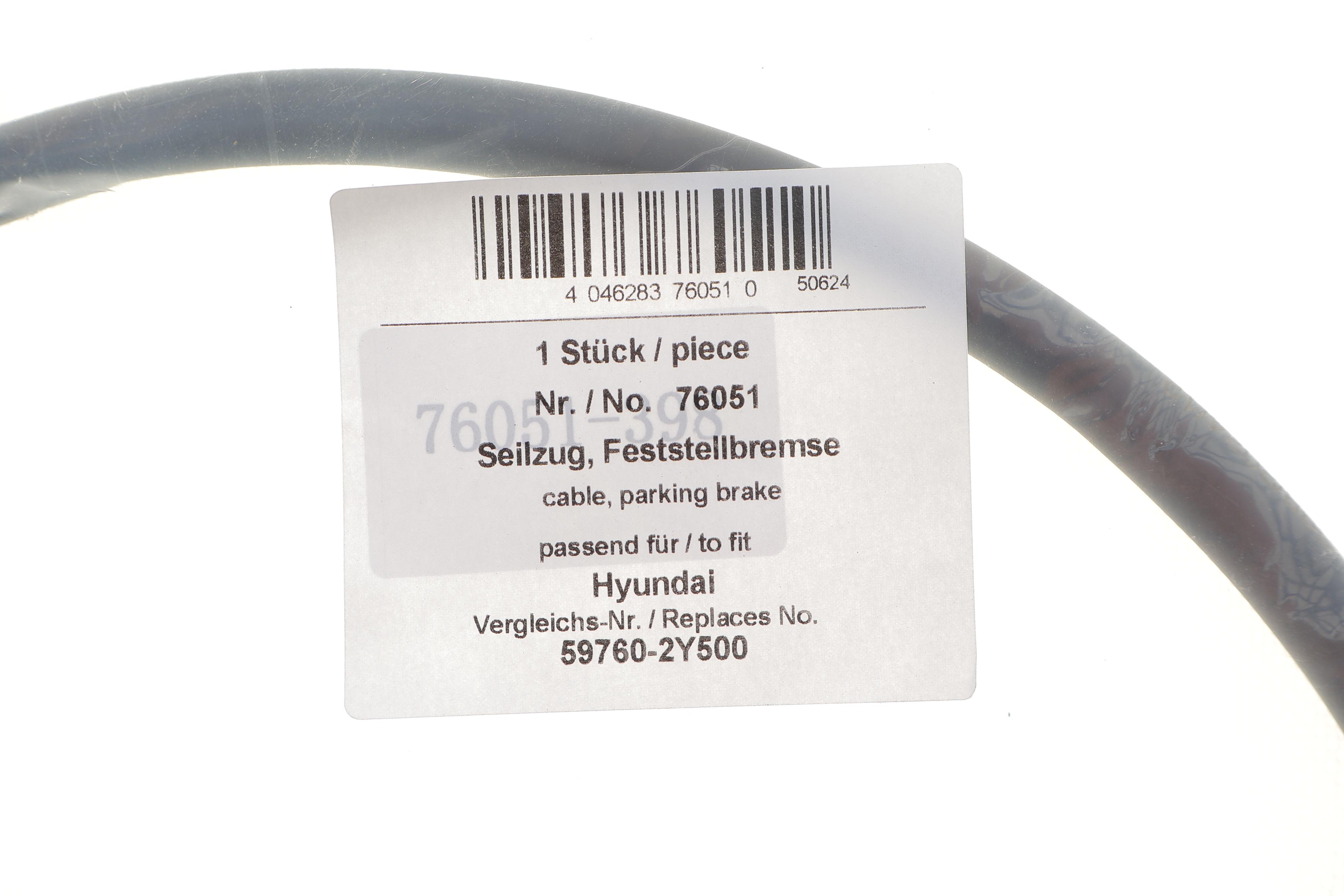 Трос ручного гальма (задній) Hyundai ix35/Kia Sportage 2.0 CRDi 10-15 (1785/1475mm) (L)