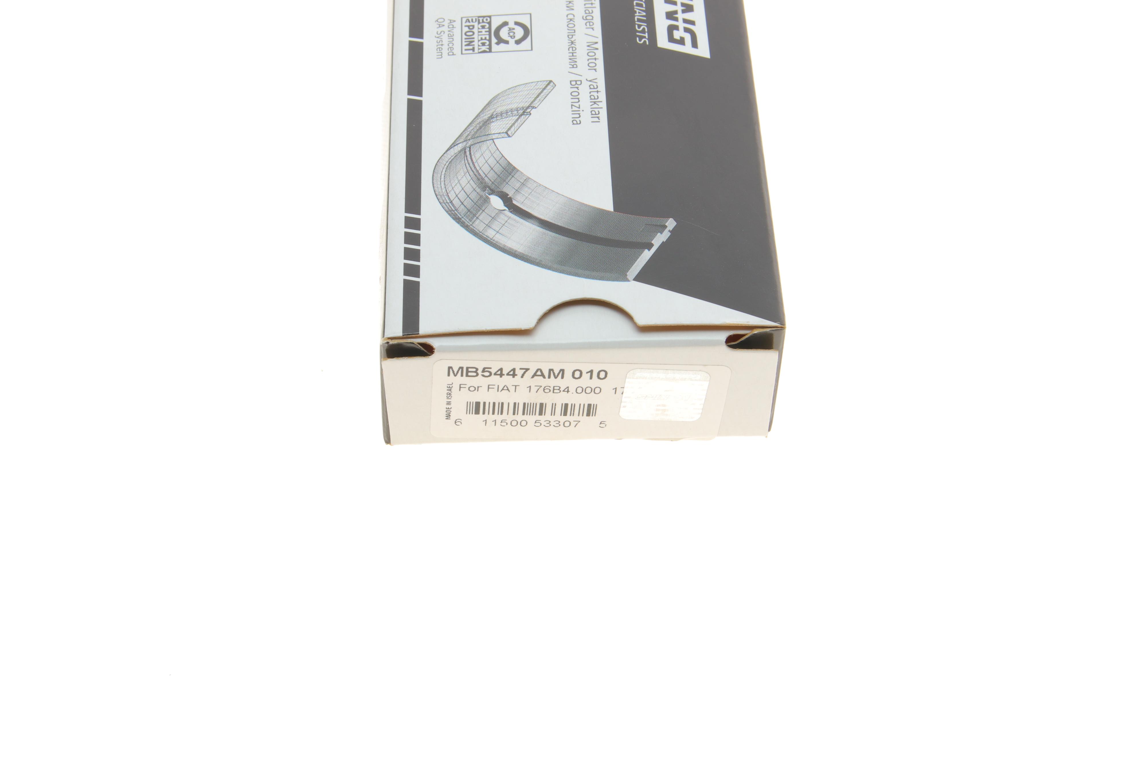 Вкладиші корінні Fiat Doblo 1.2/1.4  01- (+0.254)