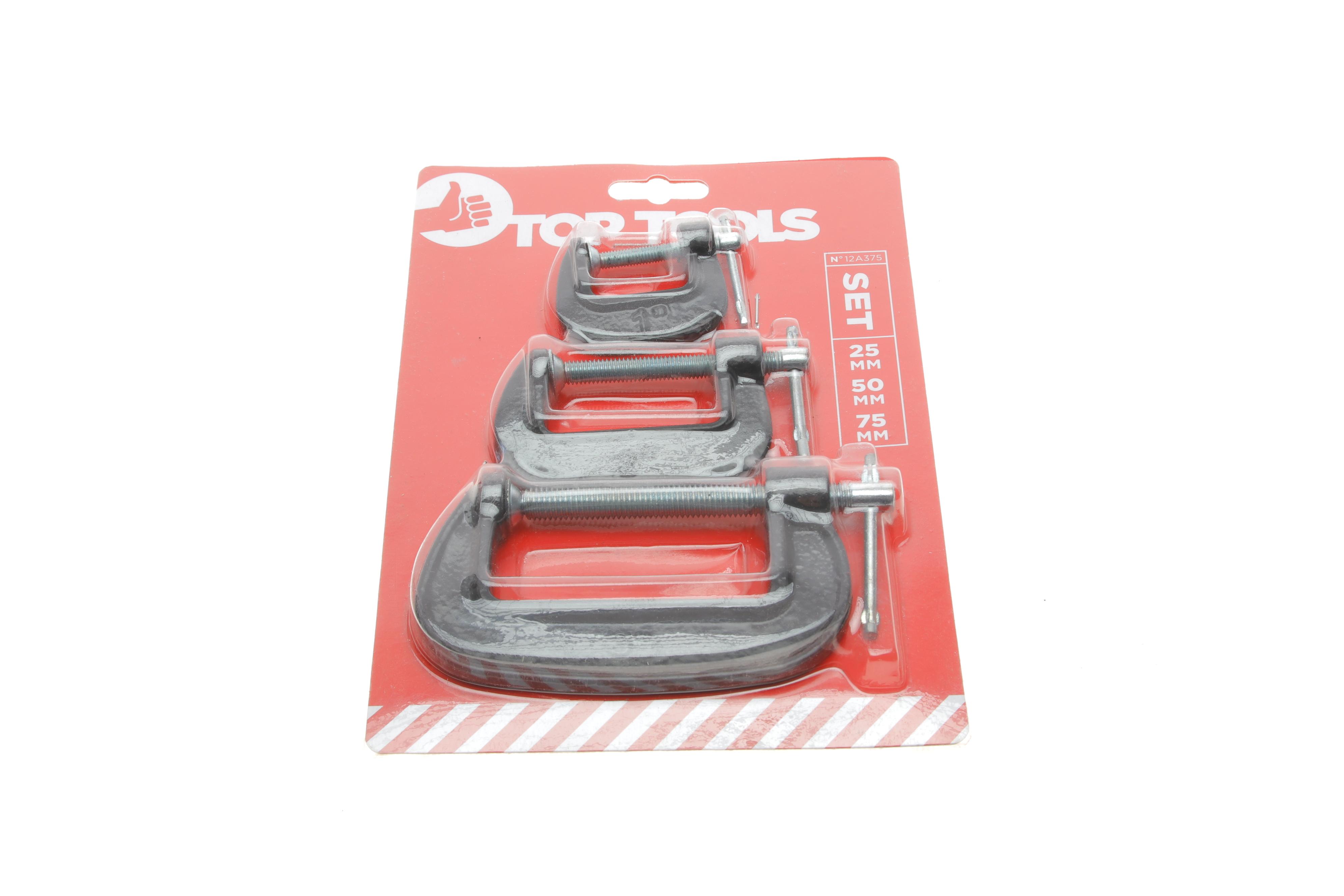 Струбцина столярная G 25mm/50mm/75mm (к-кт 3 шт.)