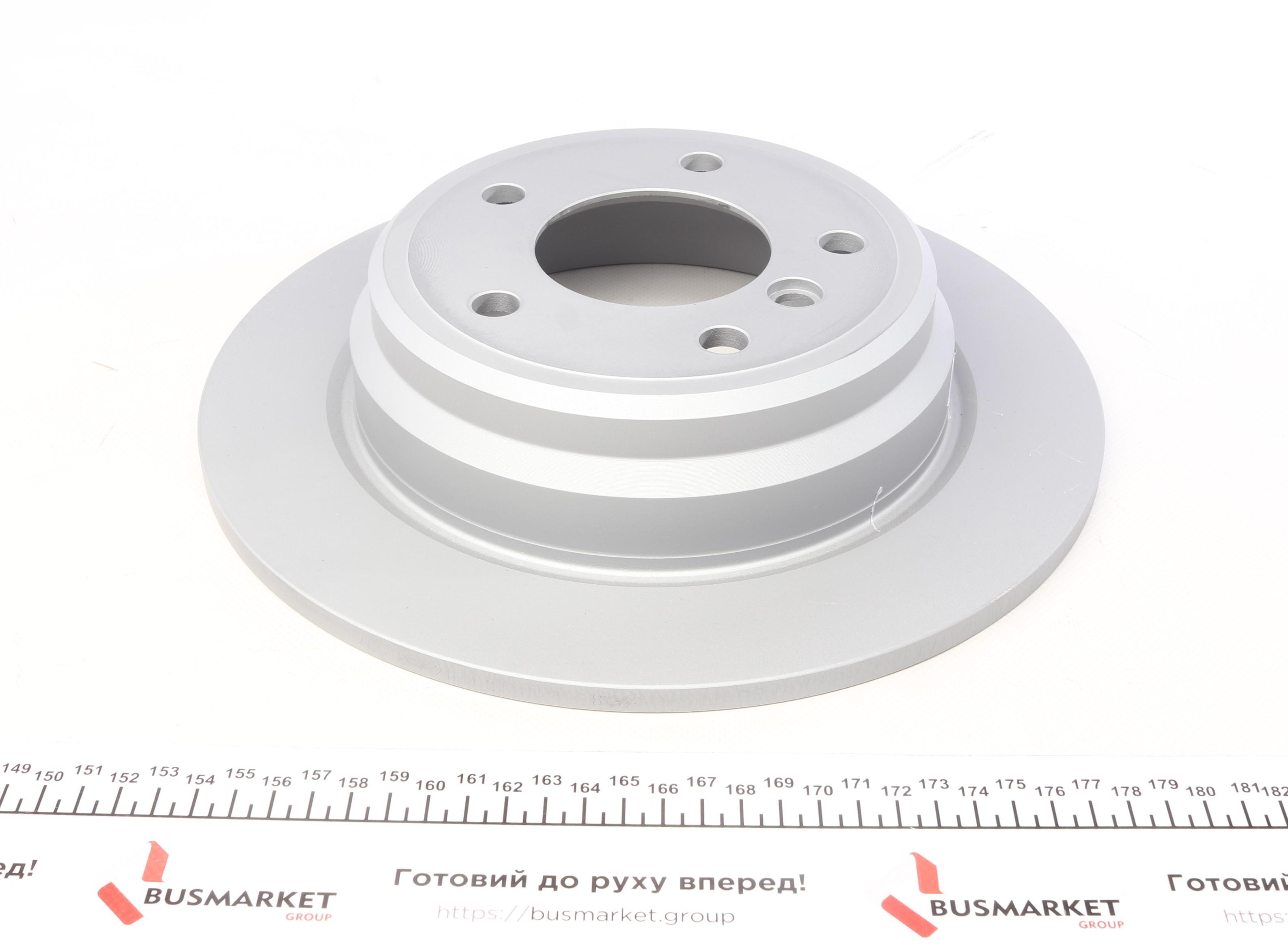 Диск тормозной (задний) BMW 5 (E39) 95-03 (298x10) (с покрытием) (полный)