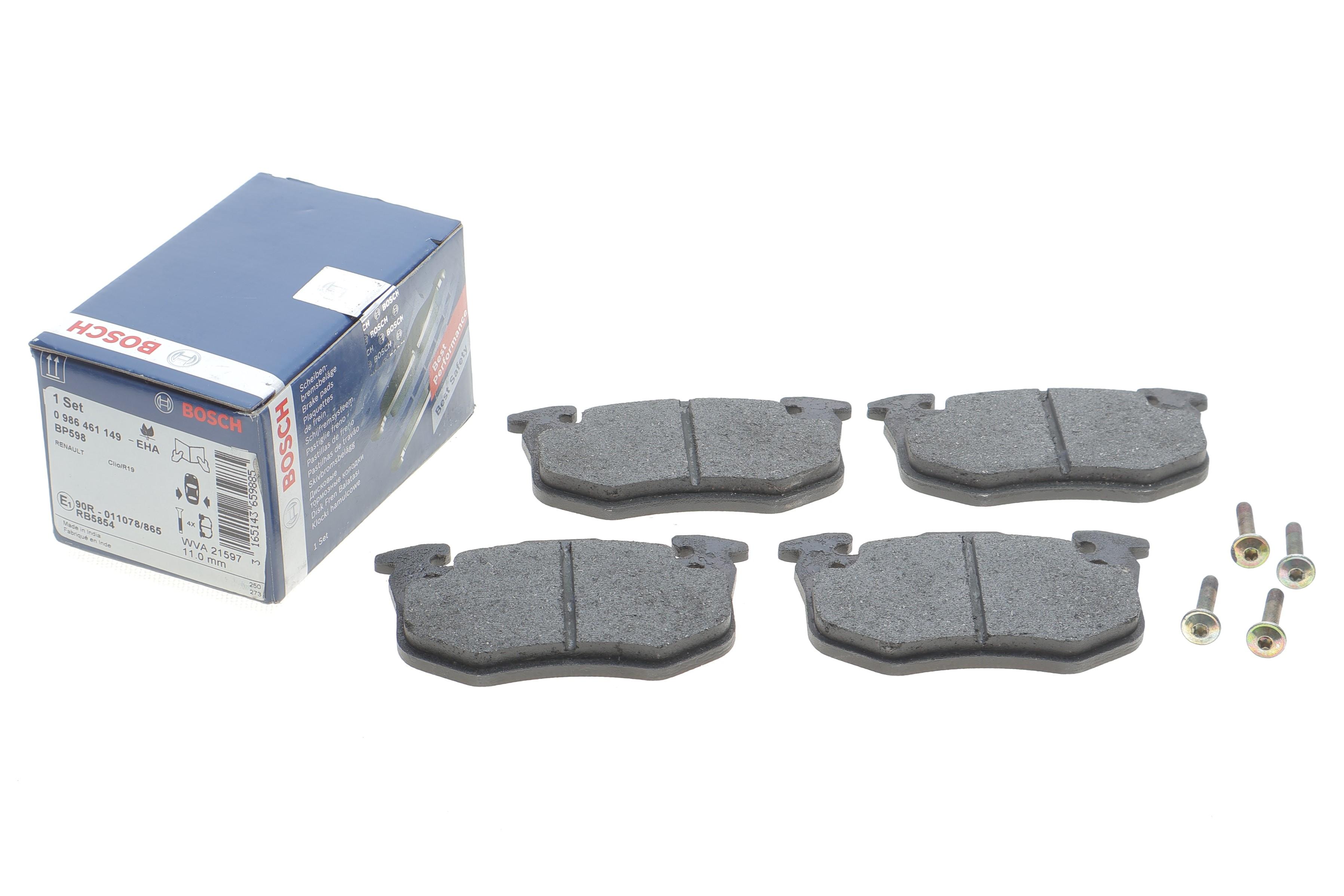 Колодки тормозные (задние) Renault 19 88-95/Clio 91-98