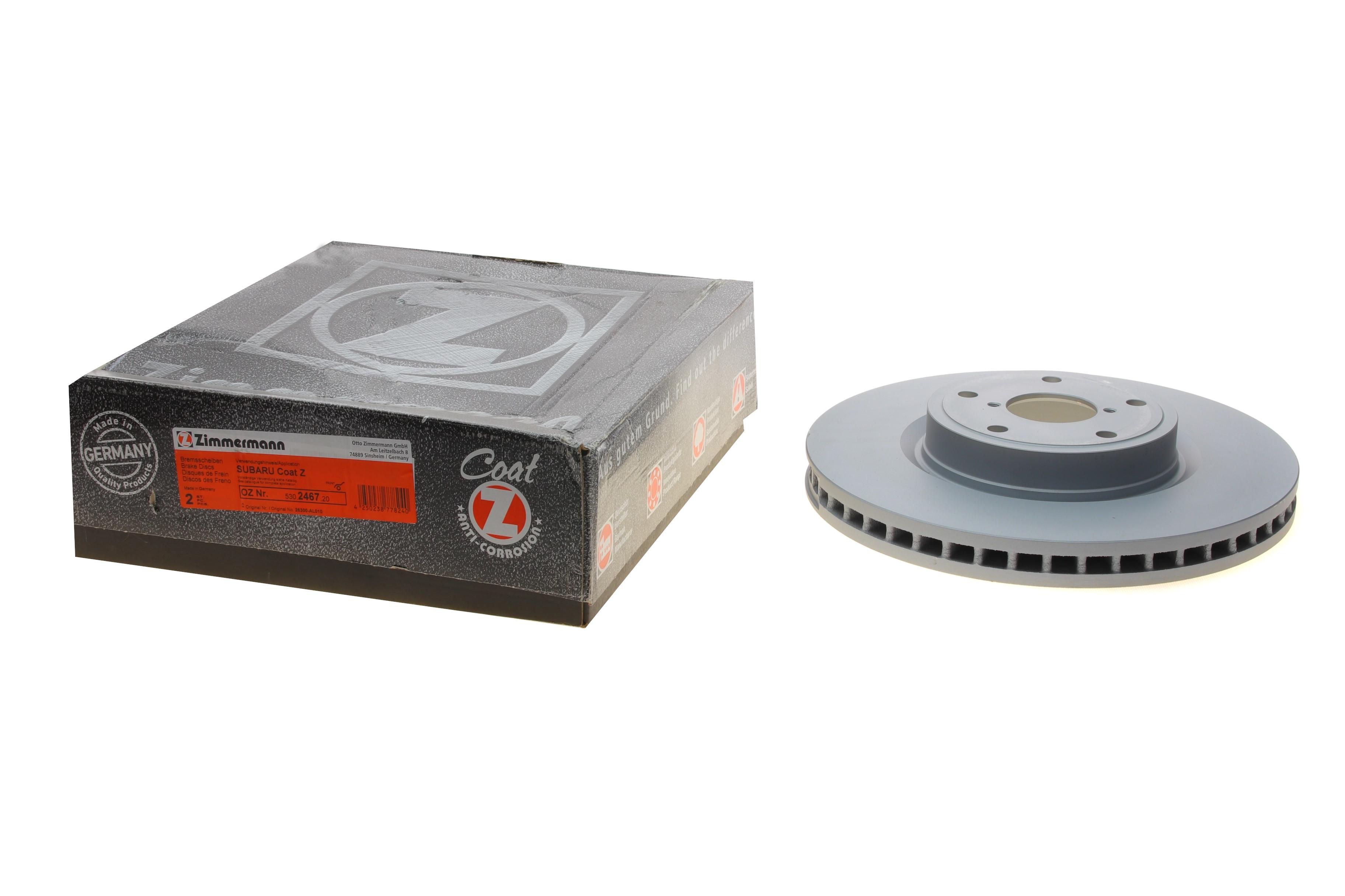 Диск тормозной (передний) Subaru Outback 14- (316x30) (с покрытием)