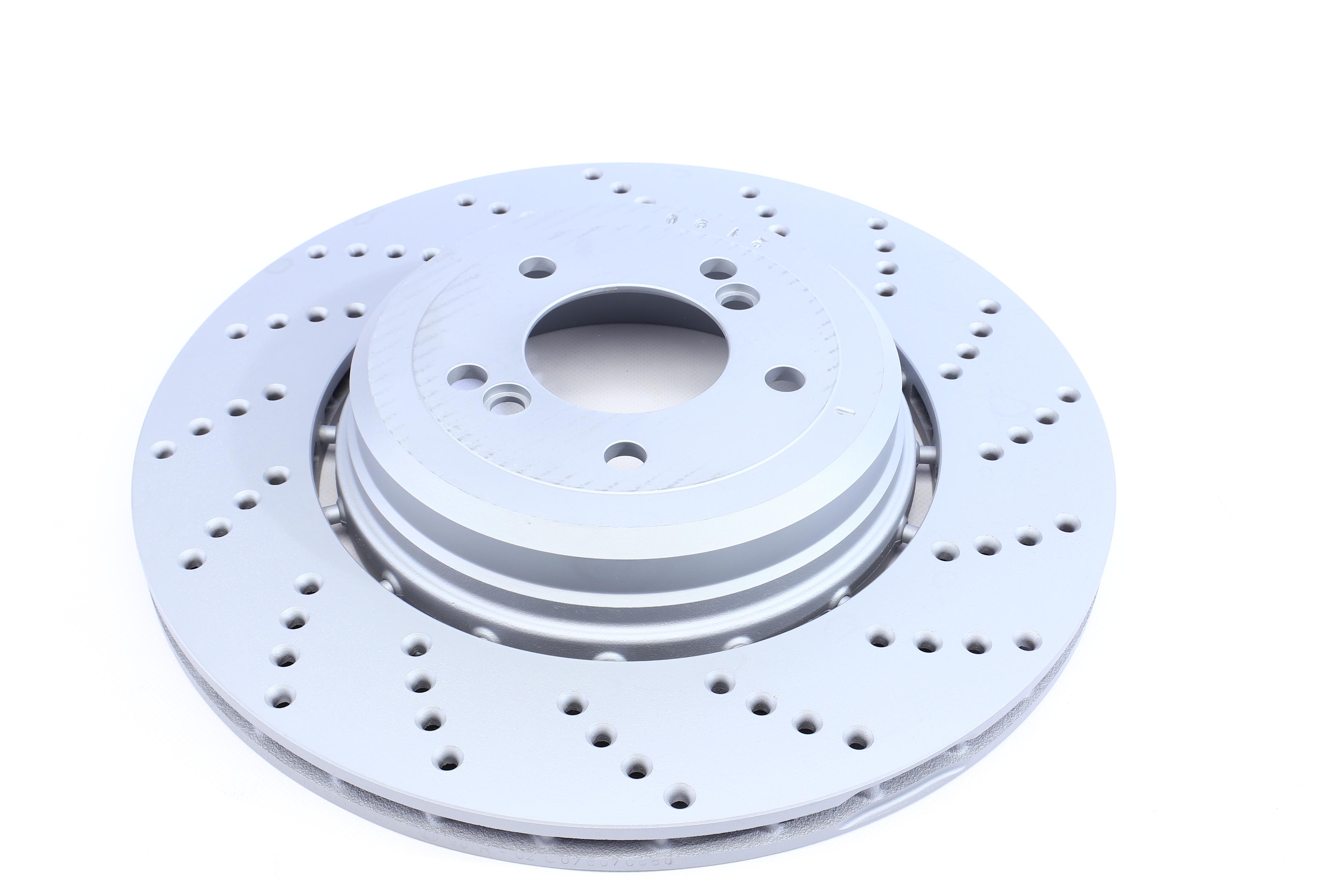 Диск гальмівний (задній) BMW 5 (E60/E61)/6 (E63) 04-10 (R) (370x24) (з покриттям) (з отвором) (вент)