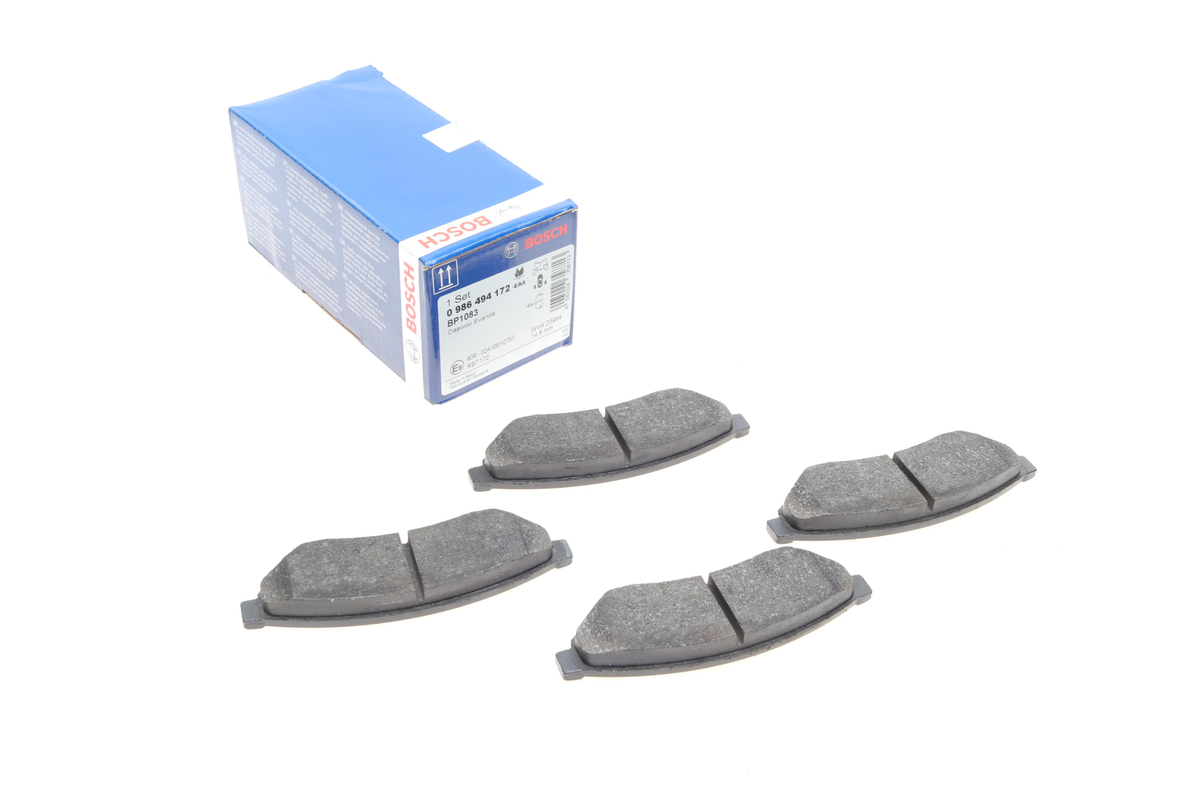 Колодки гальмівні (задні) Daewoo Evanda/Chevrolet Epica 02-