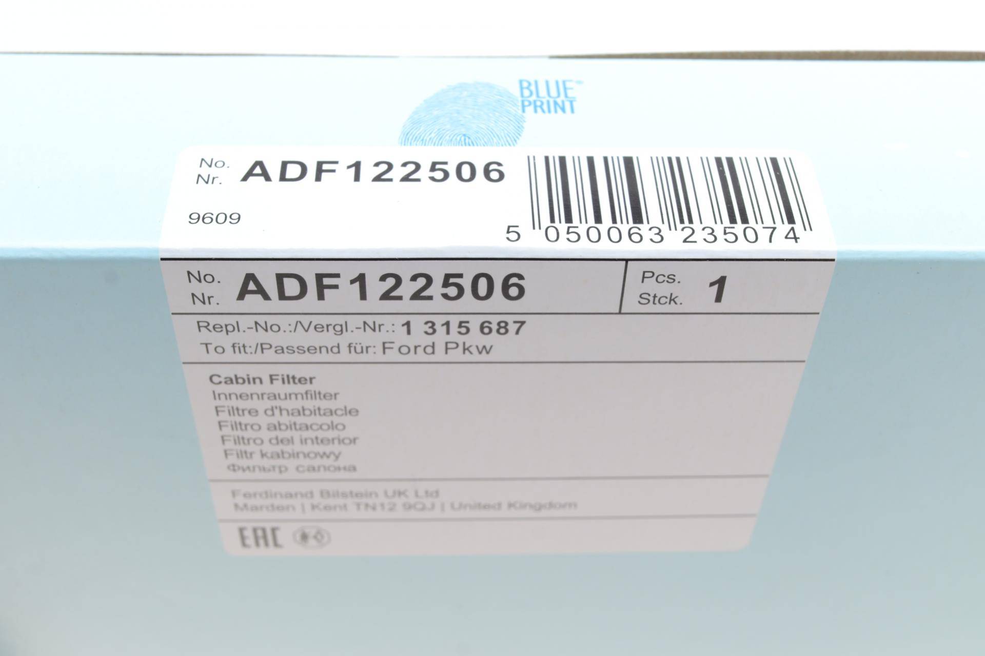 Фільтр салону Ford Focus/Mondeo 03- (вугільний)