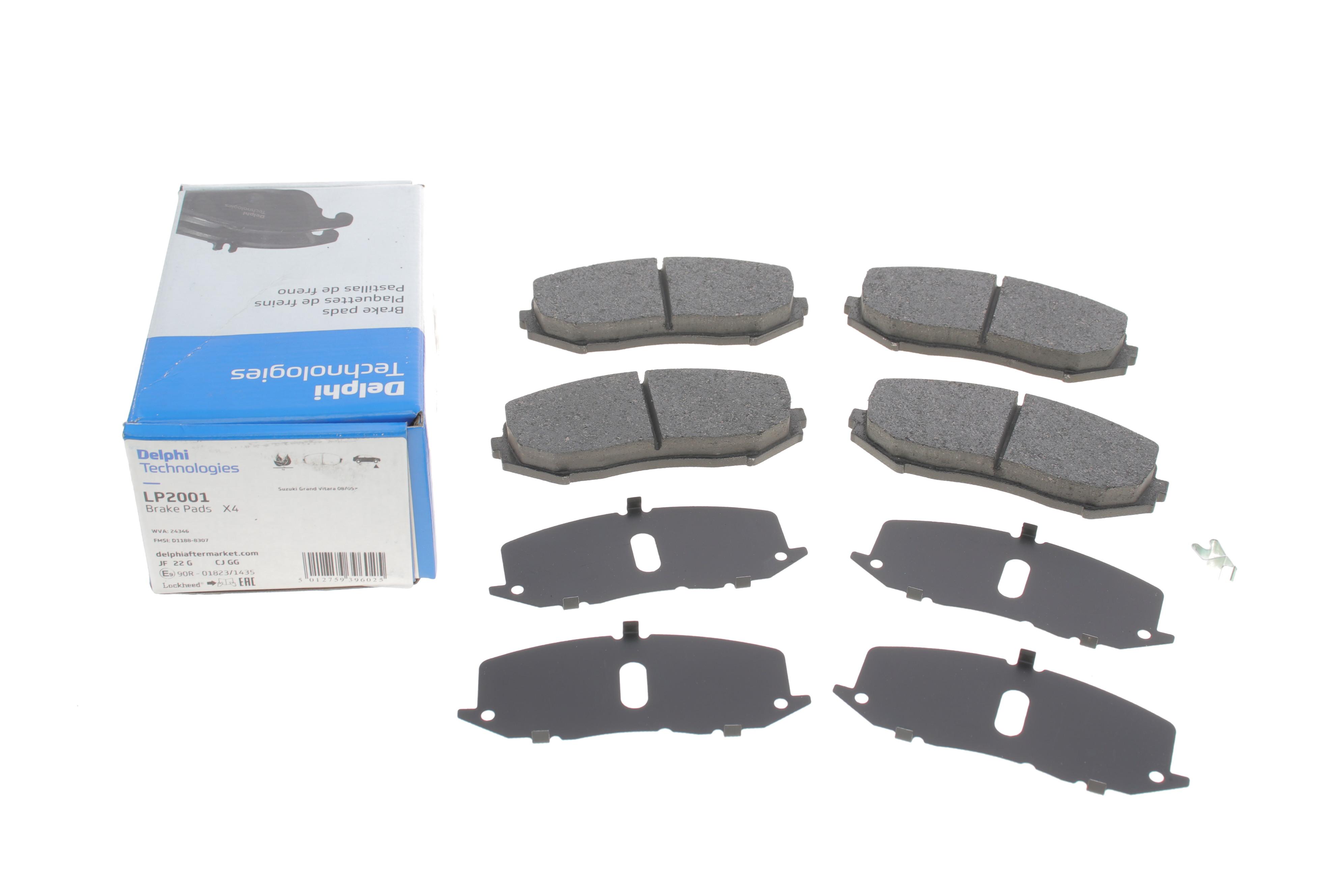 Колодки гальмівні (передні) Suzuki Grand Vitara 1.6-2.7 VVTi 98-06