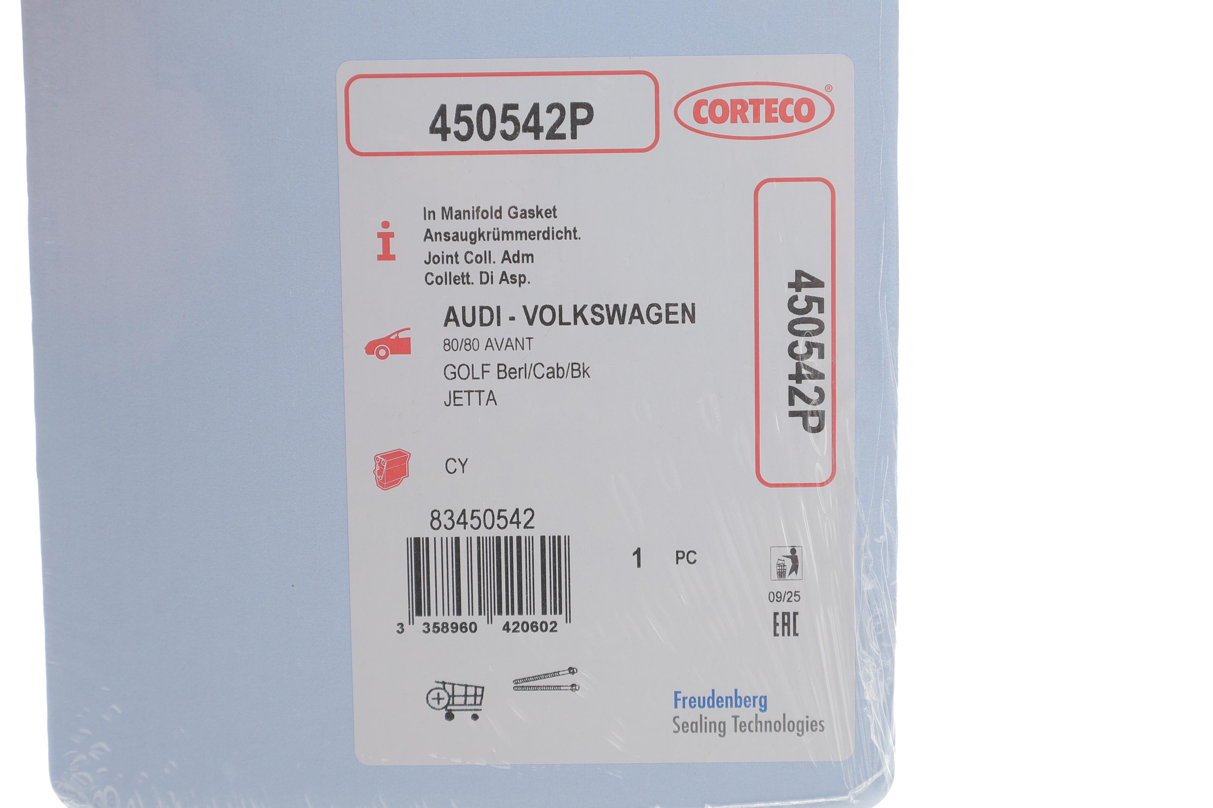 Прокладка коллектора впускного VW T3/Passat/Jetta/Golf 1.6TD 81-99