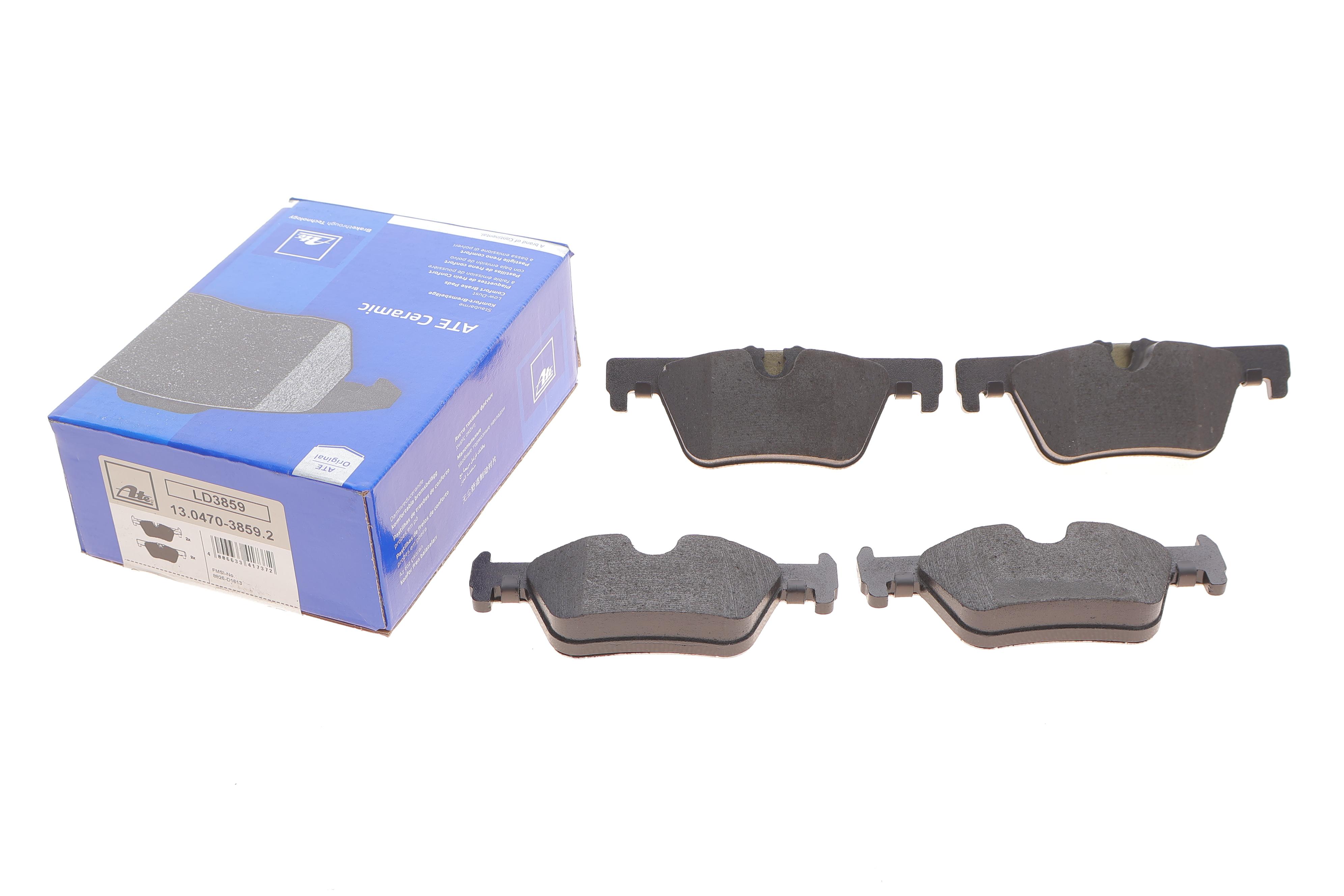 Колодки гальмівні (задні) BMW 1 (F20/F21)/ 2 (F22/F23)/ 3 (F30/F31/F34)/4 (F32/F36) 11- (Bosch) ATE Ceramic