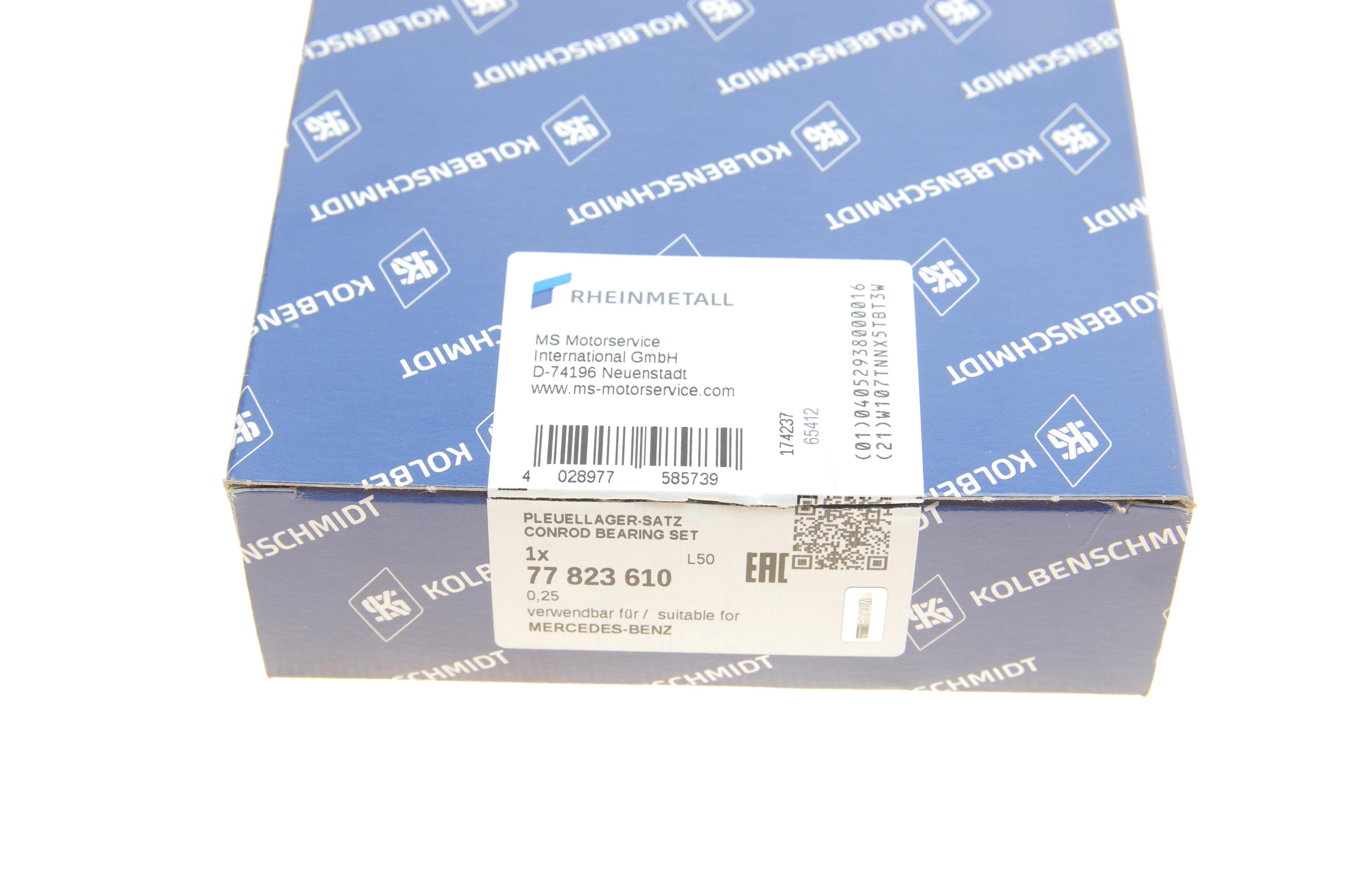 Вкладыши шатунные MB OM900/OM904/OM924 (+0.25)