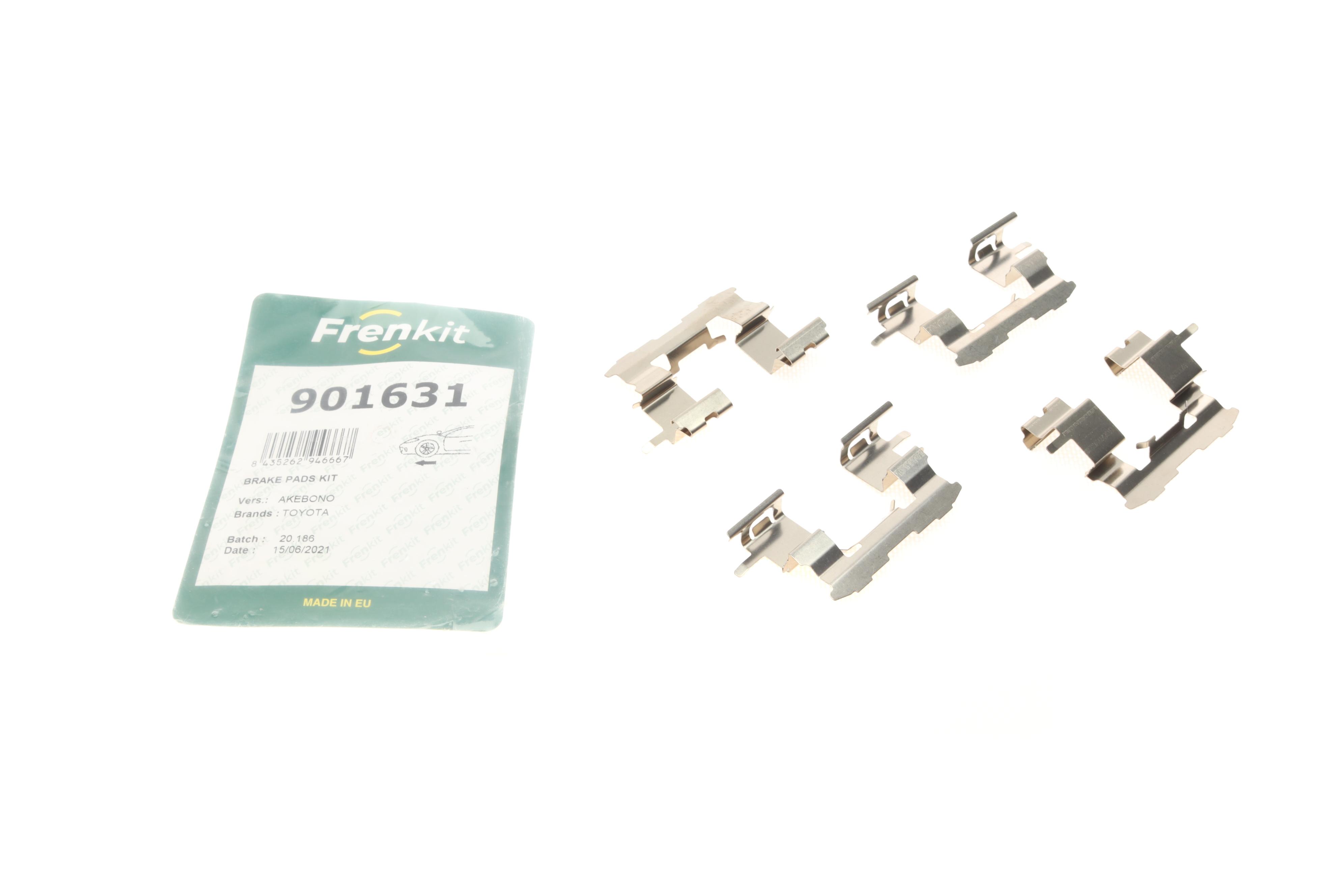 Планка супорта (переднього) прижимна (к-кт) Toyota Corolla/IQ/Prius/Yaris 99-15 (Advi/Akebono)