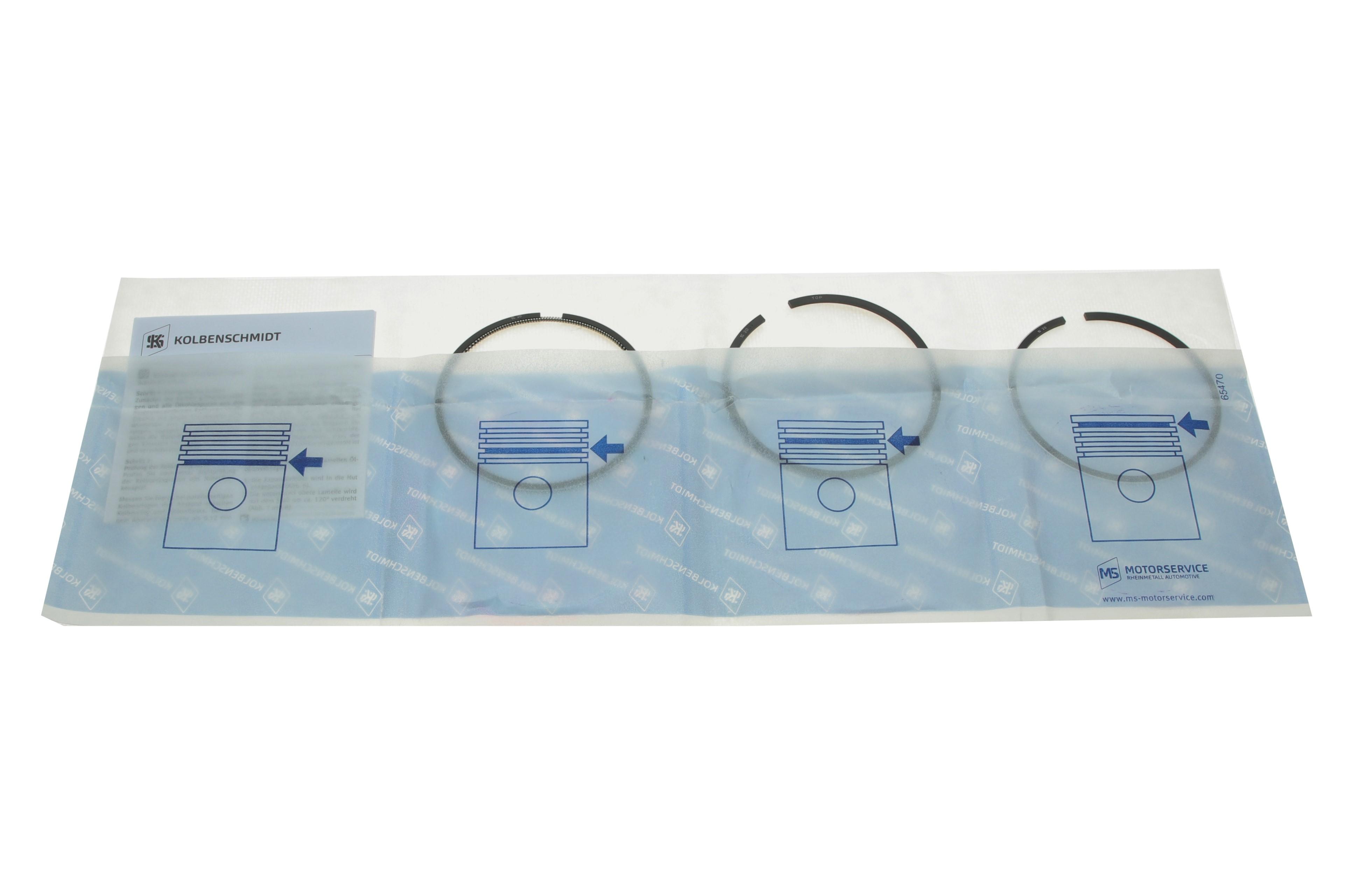 Кільця поршневі VW LT 28-35/40-55 2.4D 79-96/T3 1.6D 81-87 (76.50mm/STD) (1.75-2-3) (4 cyl)