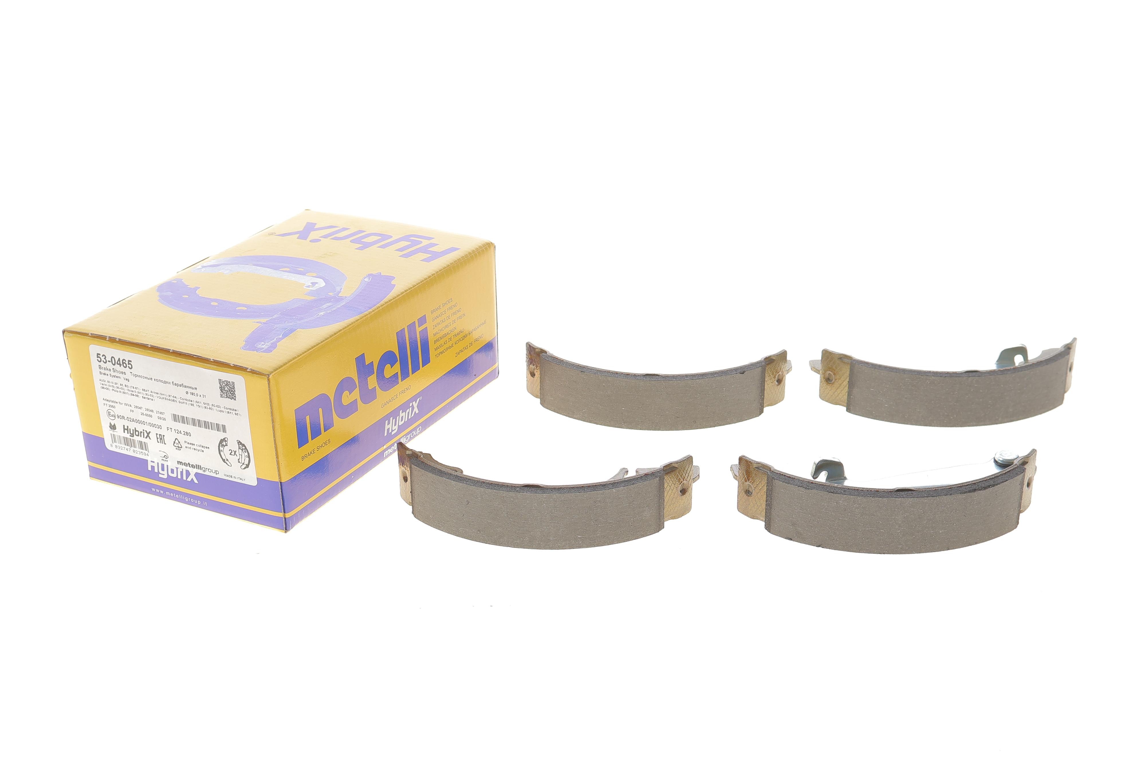 Колодки тормозные (задние) Audi 80/A2/VW Golf I-II/Jetta I-II/Passat/Polo 74-05 (барабанные)(180x31)