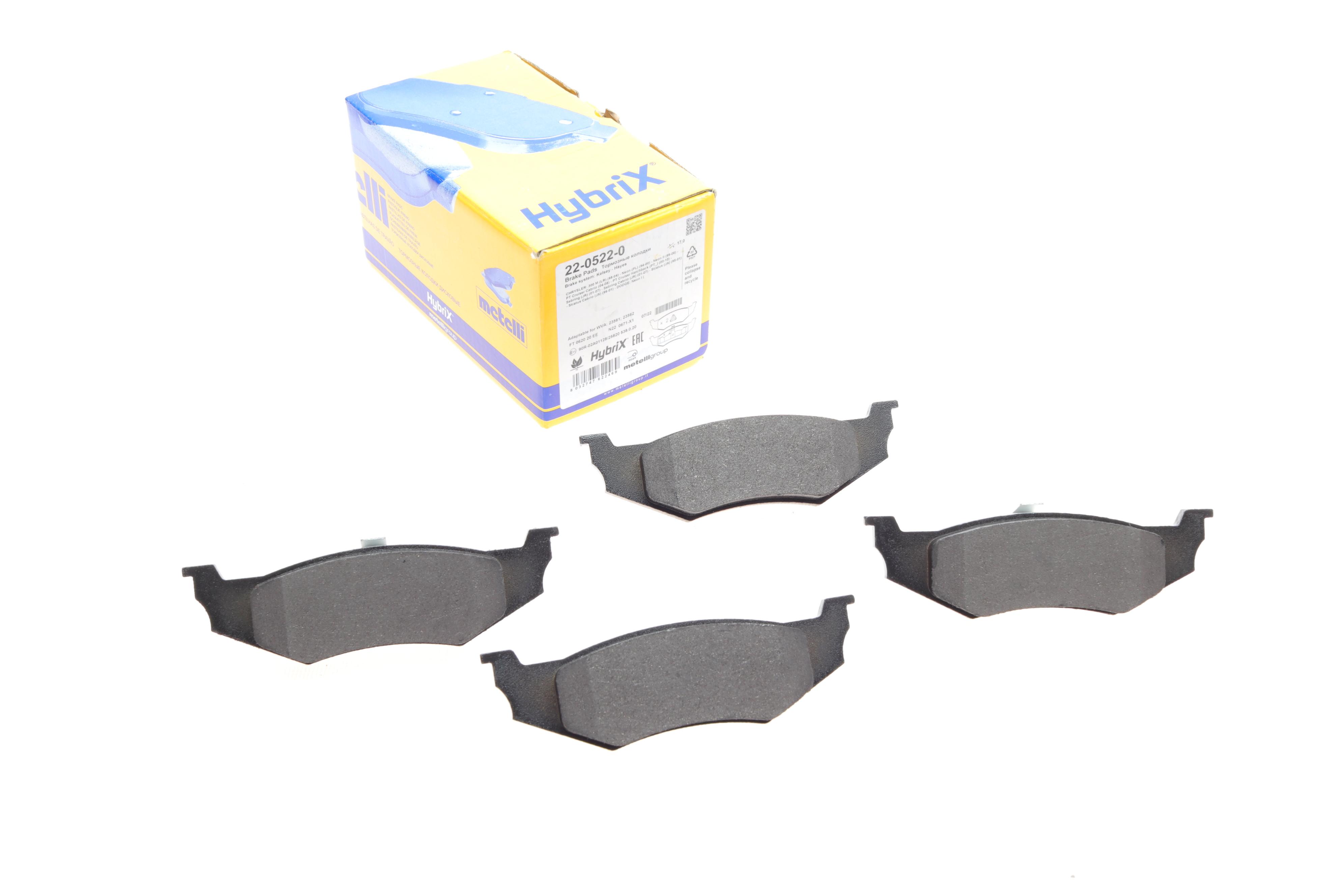 Колодки гальмівні (задні) Chrysler 300M/Neon/Sebring 98-07