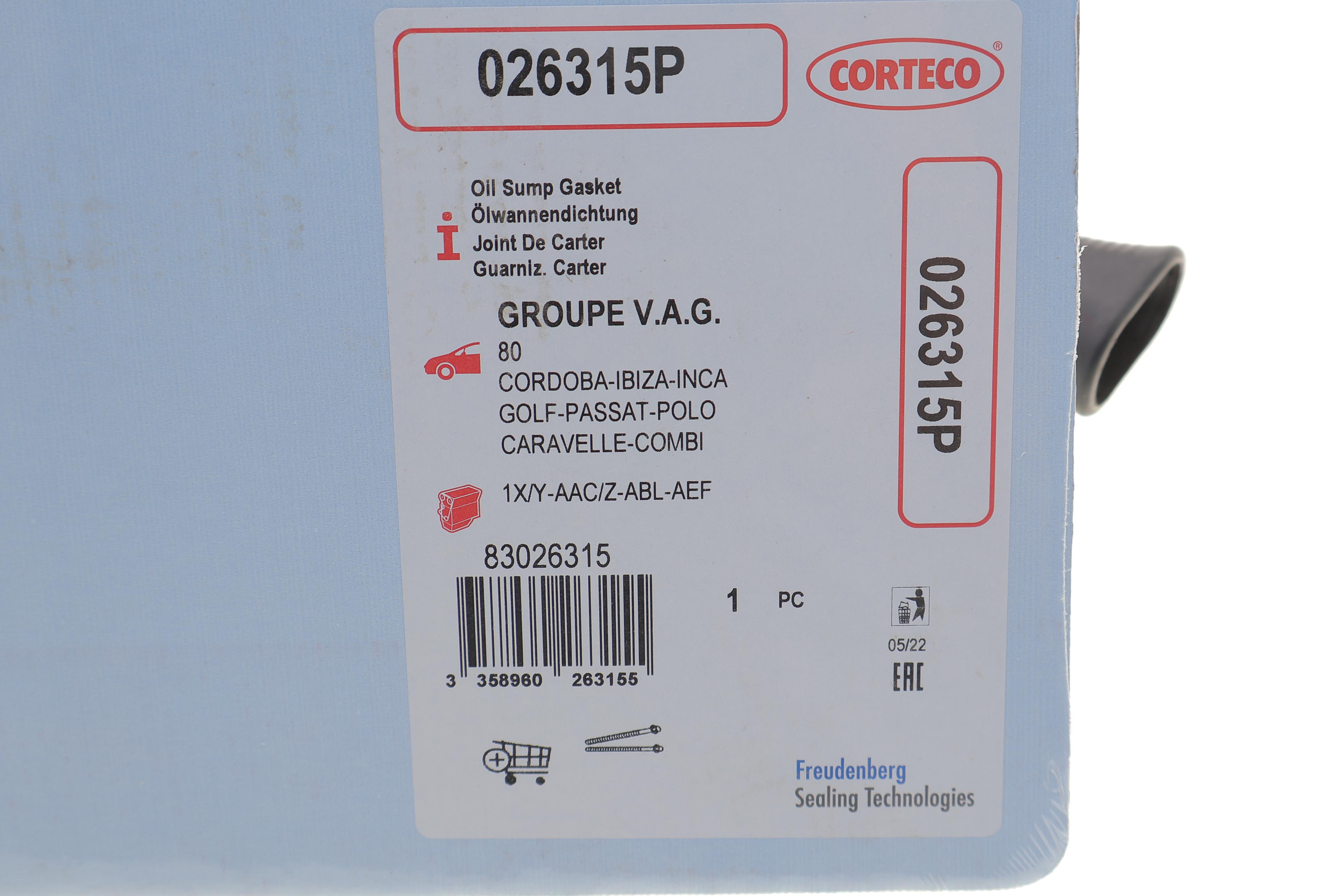 Прокладка поддона VW T4 1.9D/TD/VW 1.9D/TD