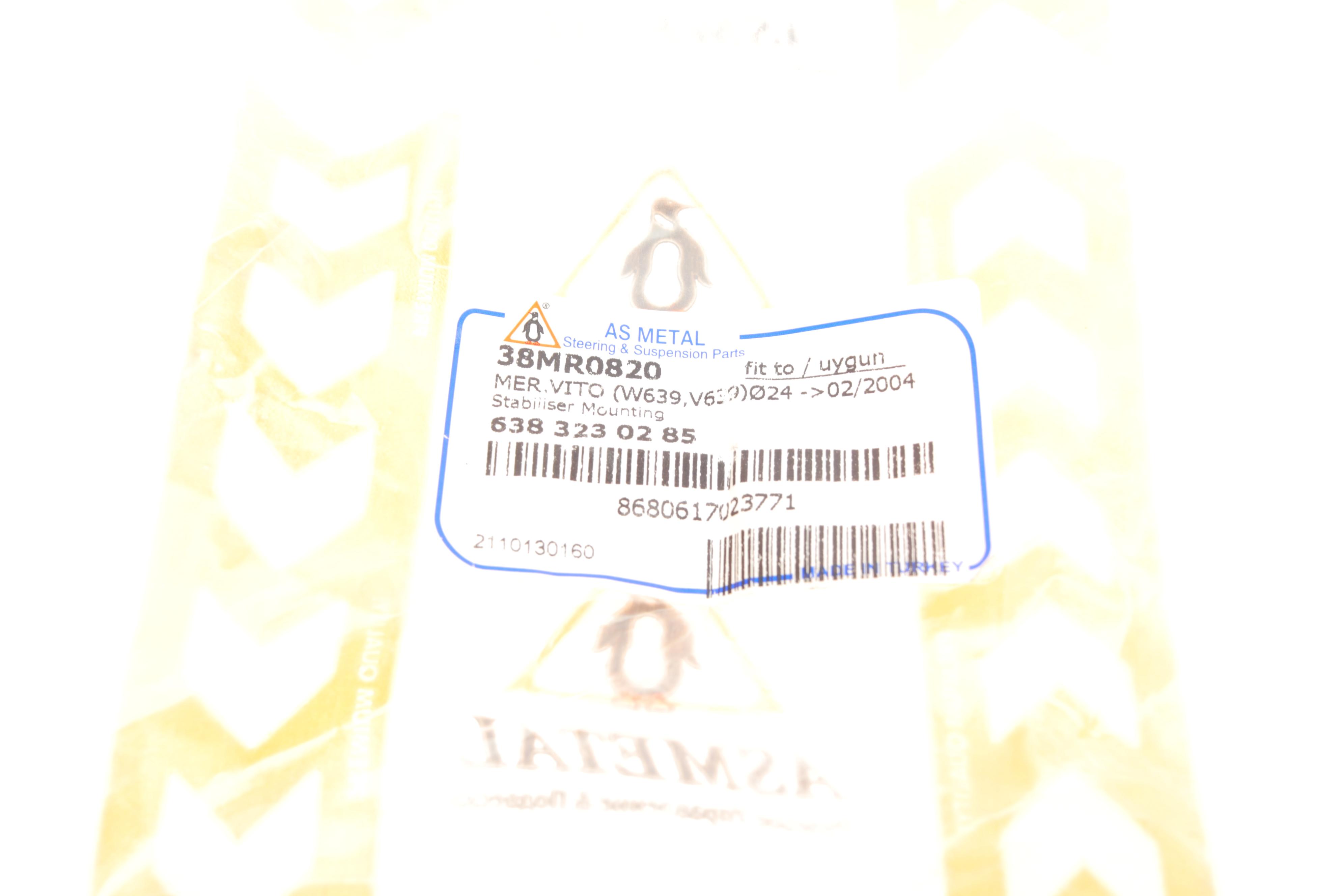 Втулка стабілізатора (переднього) MB Vito (W638) -03 (d=24mm)