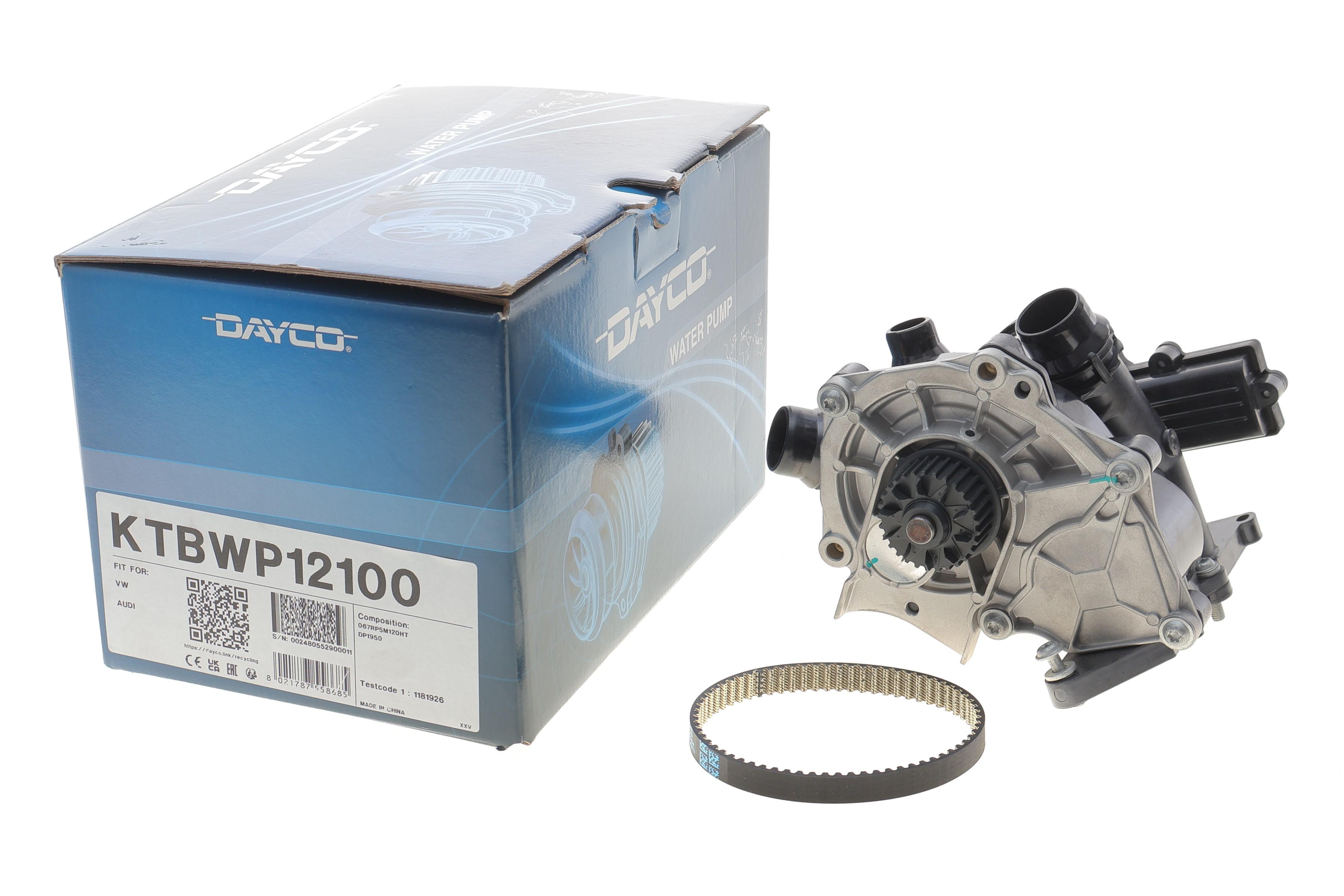 Комплект ГРМ + помпа з корпусом і термостатом Audi Q5 15-/VW Tiguan 2.0 TFSI 16- (12x67z) DP1950