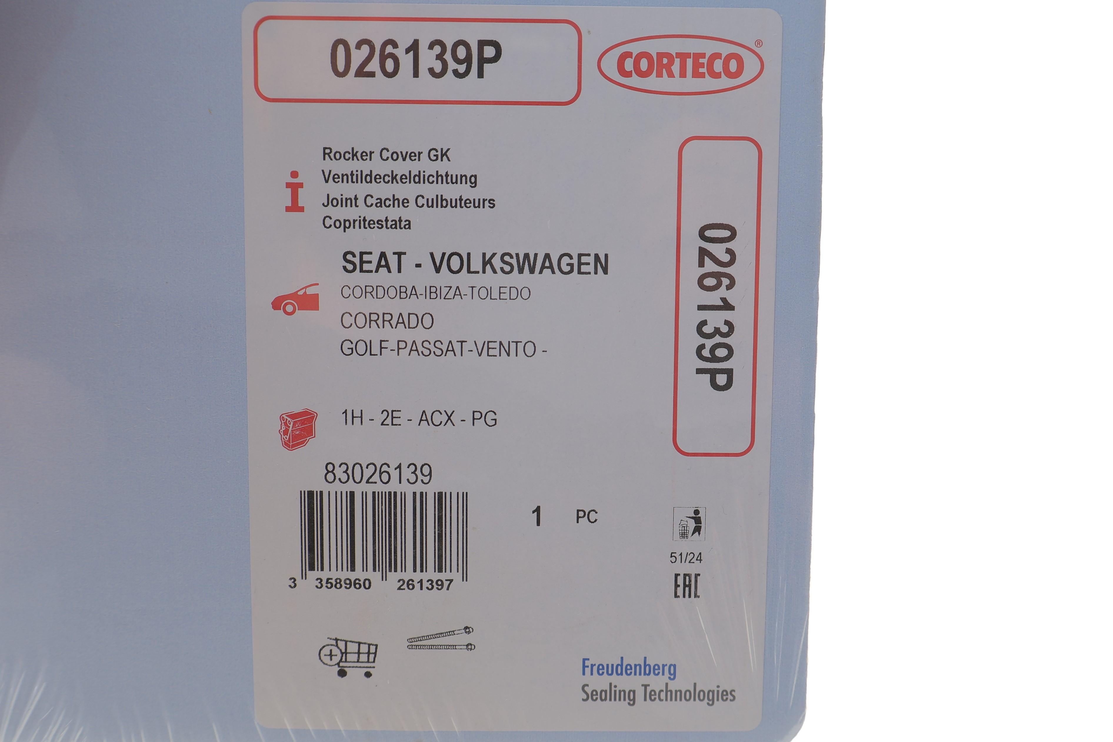 Прокладка кришки клапанів VW Passat/Golf 1.8/2.0 88-99