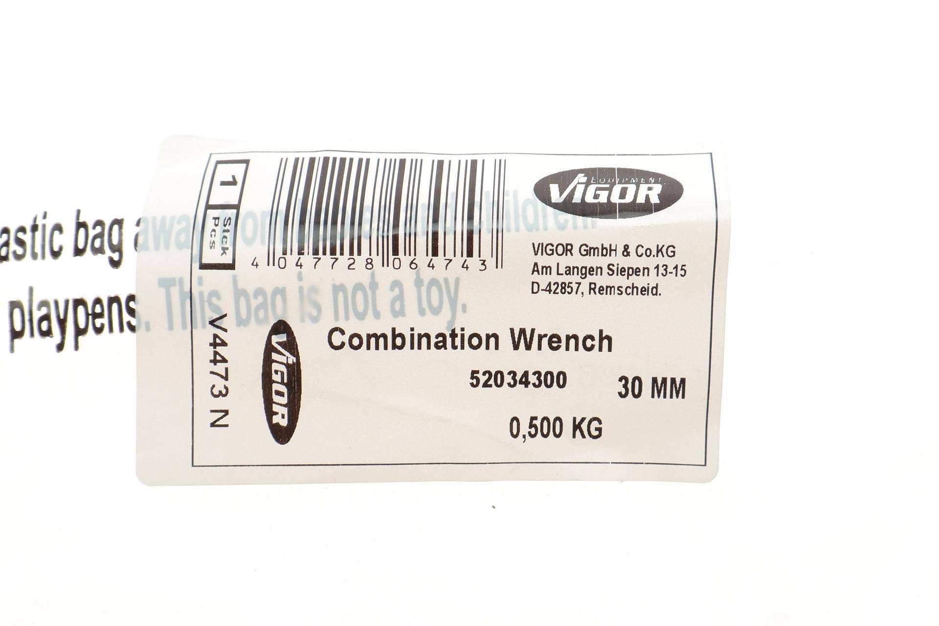 Ключ ріжково-накидний 30 мм L-330 мм