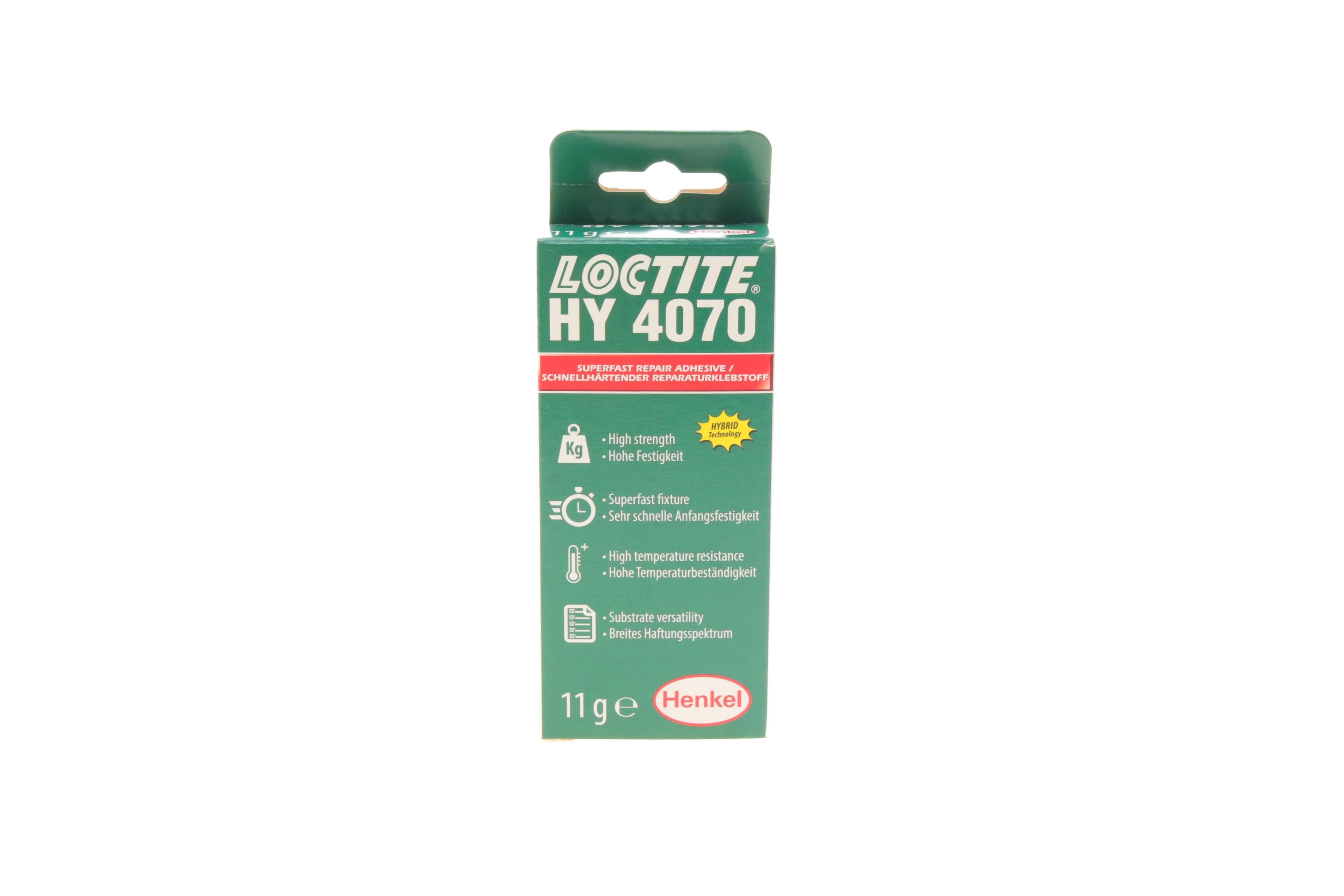 LOCTITE HY 4070, 11G Клей двухкомпонентный гибридный (10:1/висок. вязк./4 насадки)