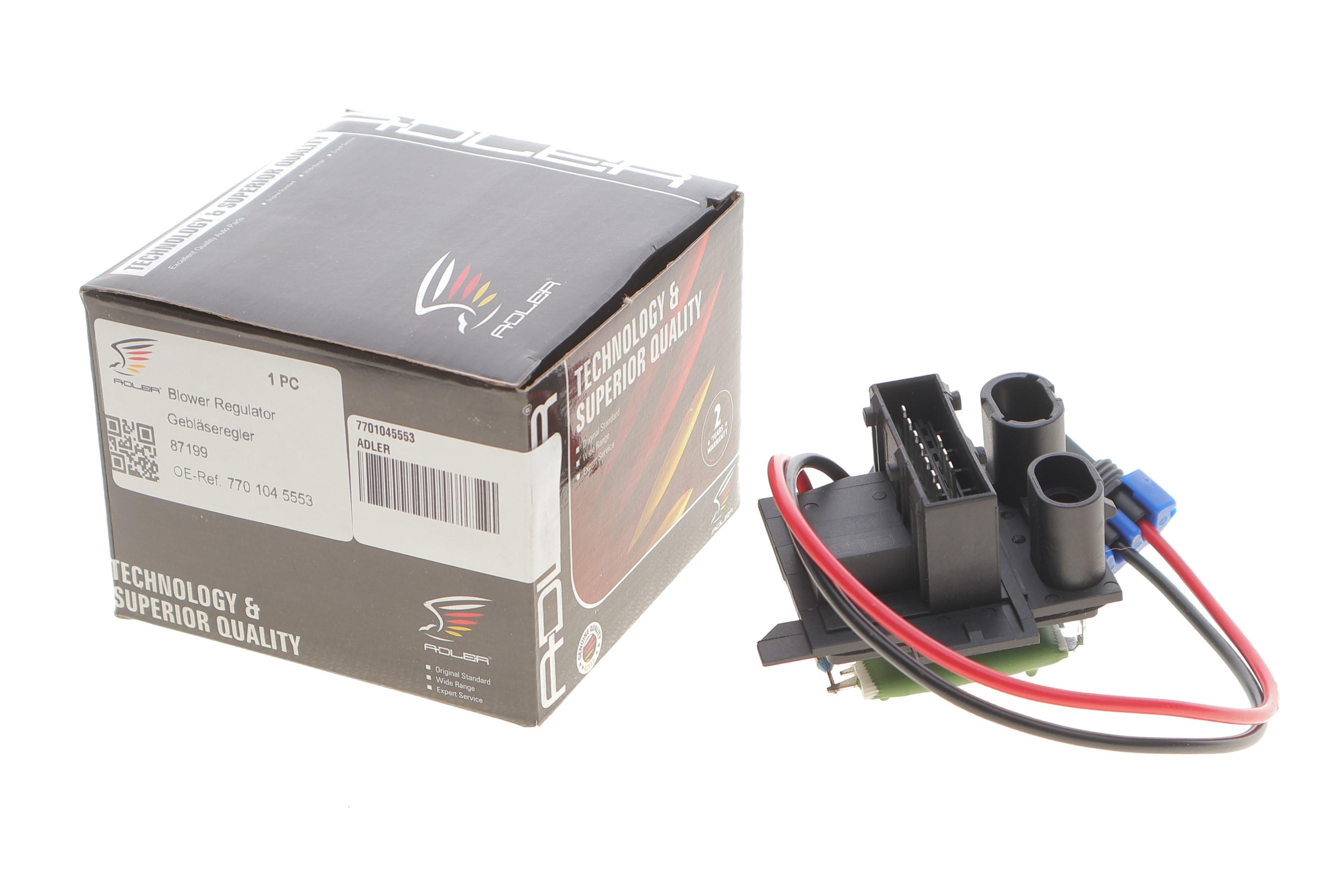 Резистор вентилятора печки Renault Clio 90-98