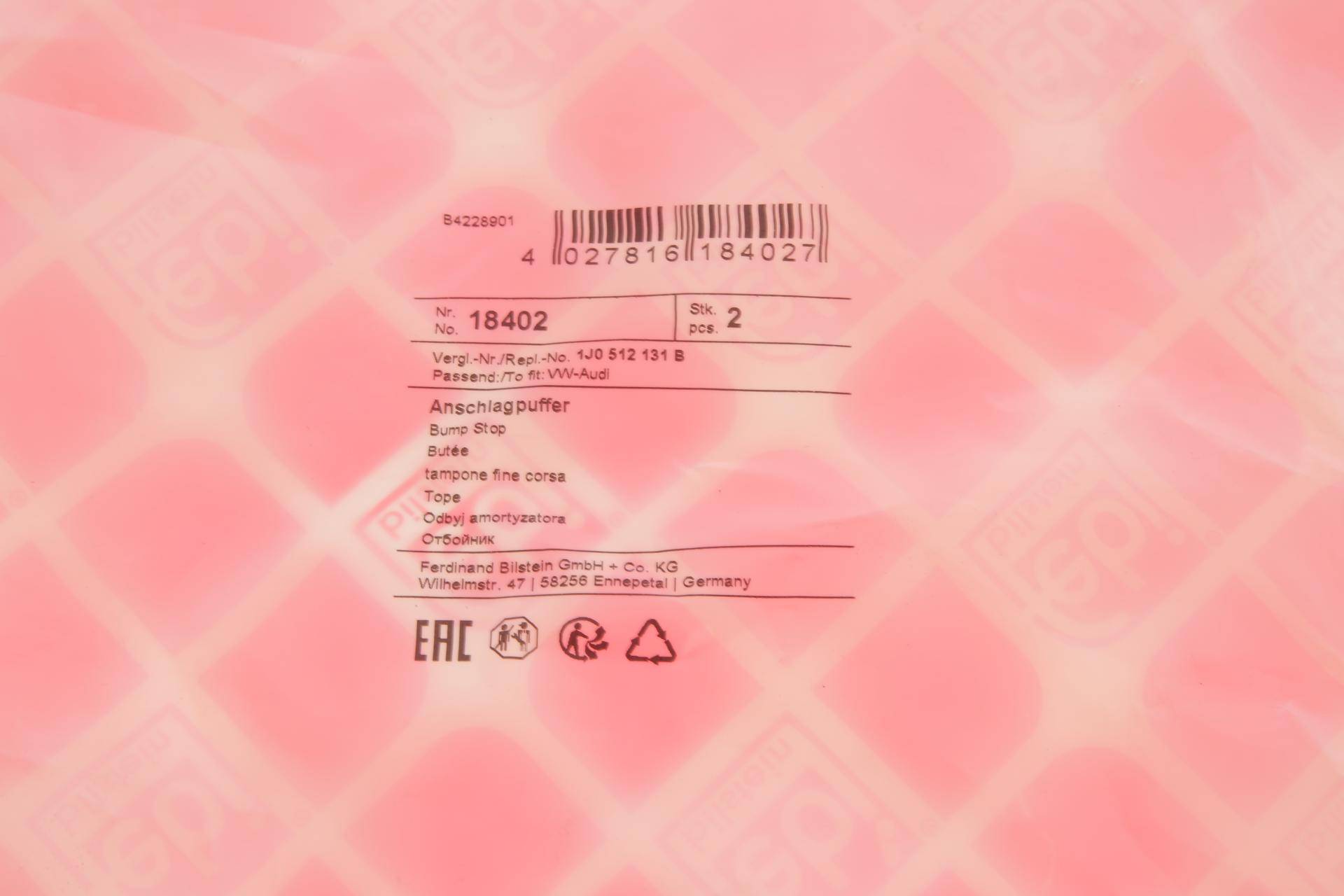 Відбійник амортизатора (заднього) VW Golf IV -06