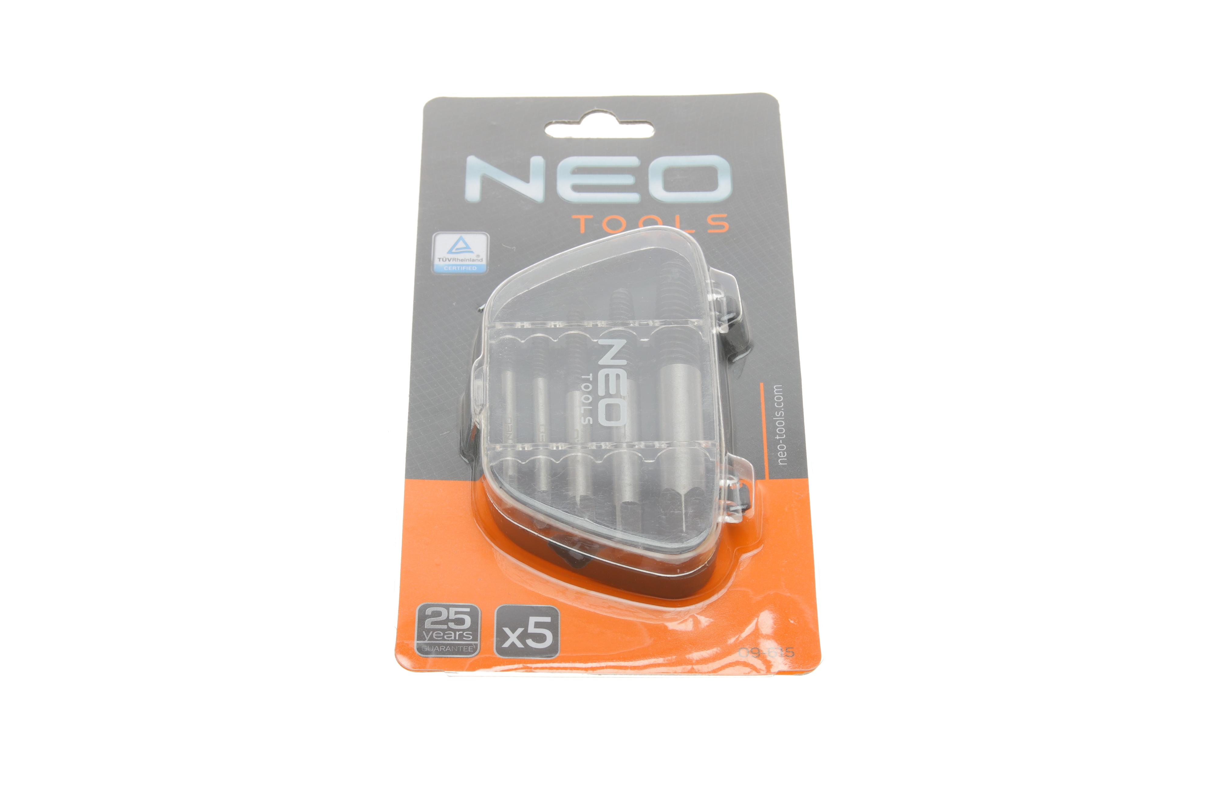 Набор экстракторов для извлечения сломанных/поврежденных болтов/шпилек (5шт) M3-M18