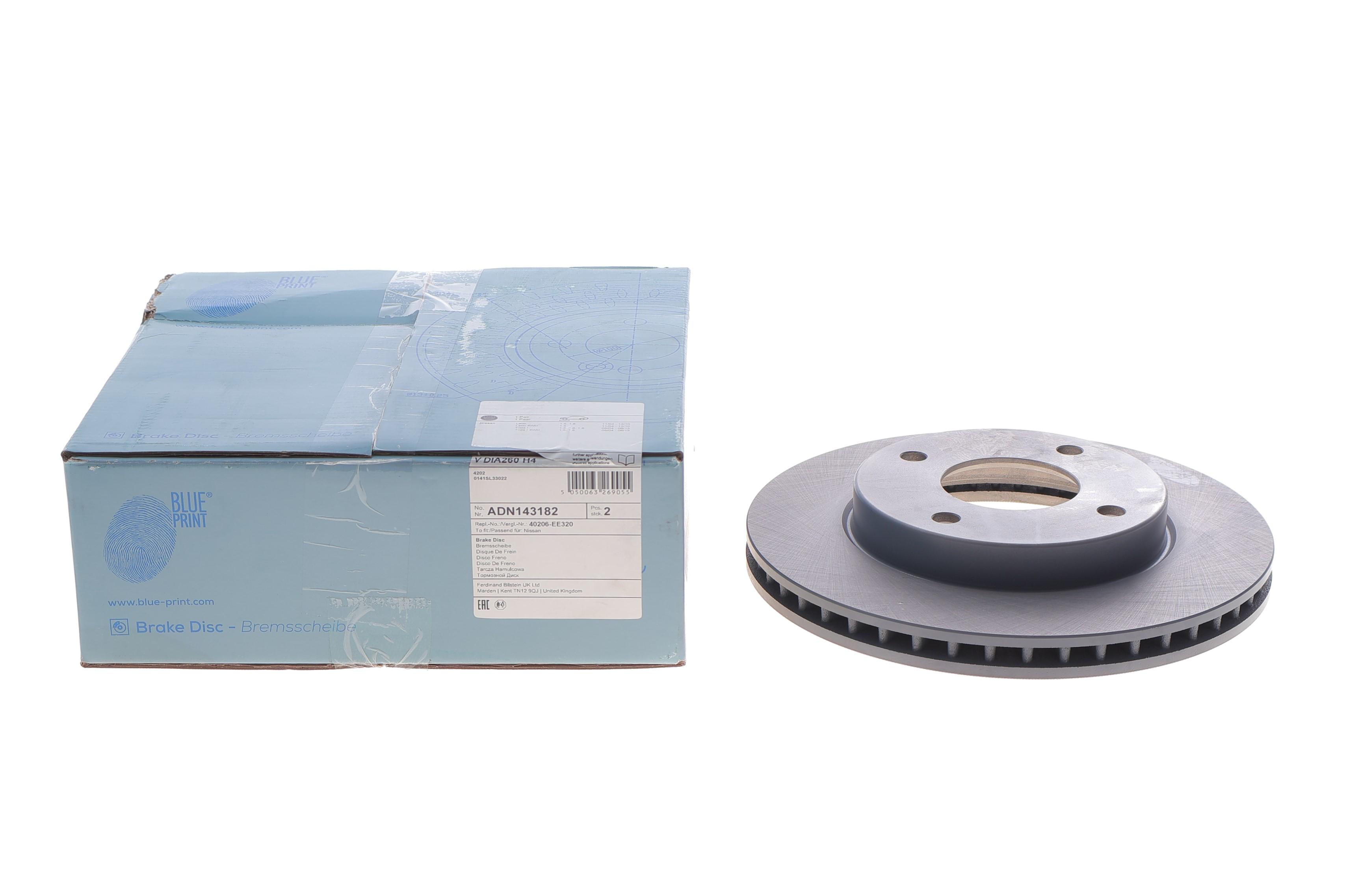 Диск тормозной (передний) Renault Megane II/Clio II/III 1.2-1.5 dCI 02- (260x22)