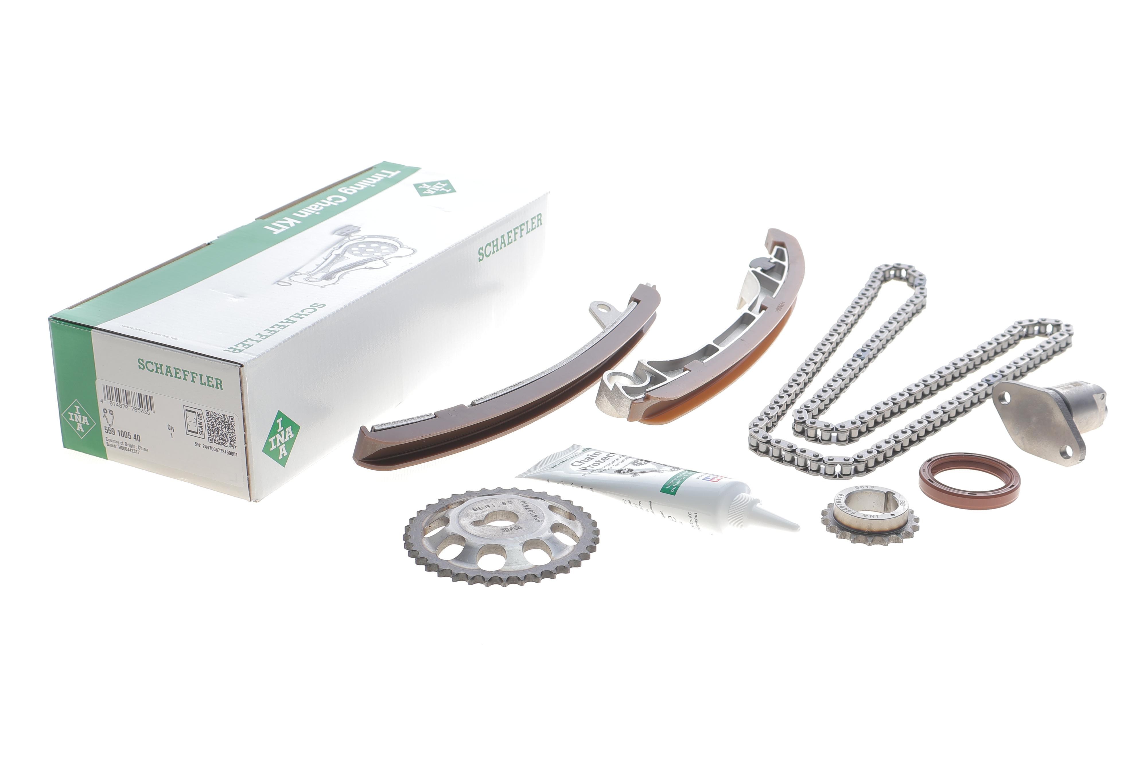 Комплект цепи ГРМ Toyota Corolla 1.8 VVTL-i 01-07, (цепь INA)