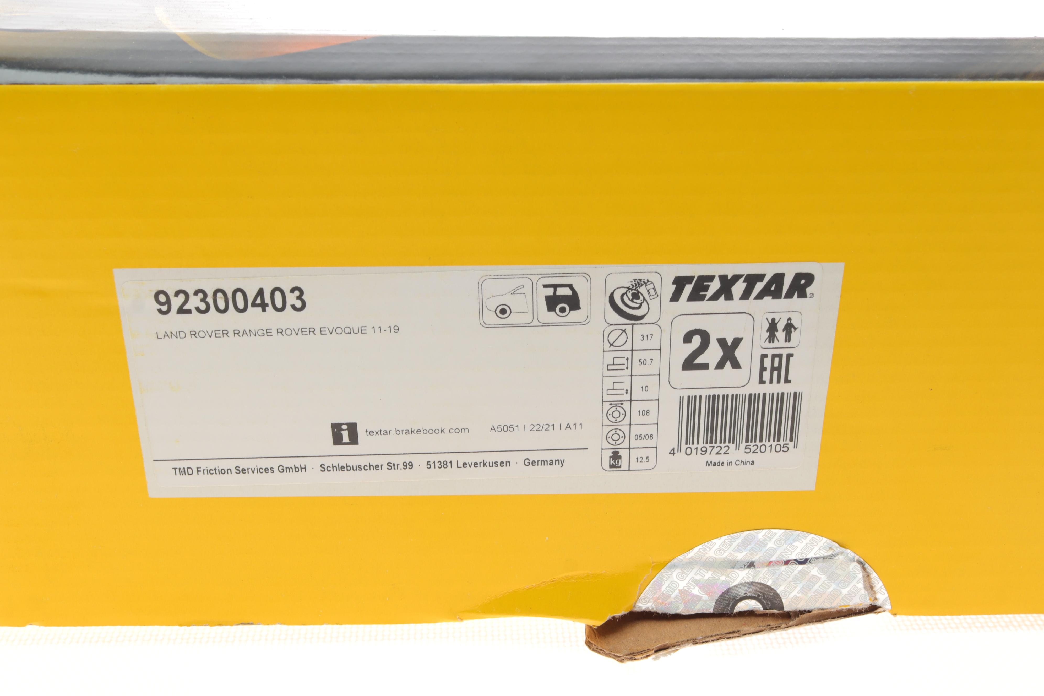 Диск гальмівний (задній) Land Rover Range Rover 2.0/2.2D 4x4 11- (317x10) PRO