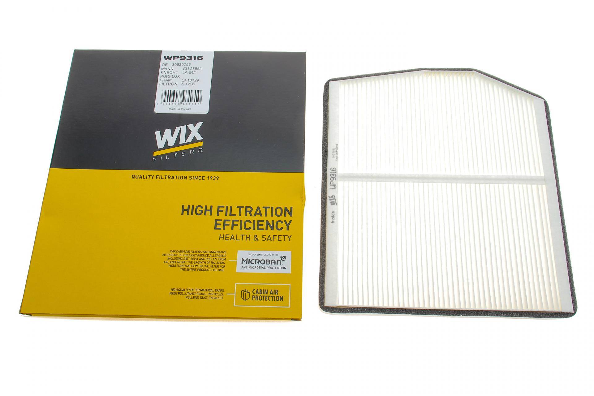 Фільтр салону Volvo S60 00-10/S80 98-06/V70/XC70 00-07/XC90 02-14