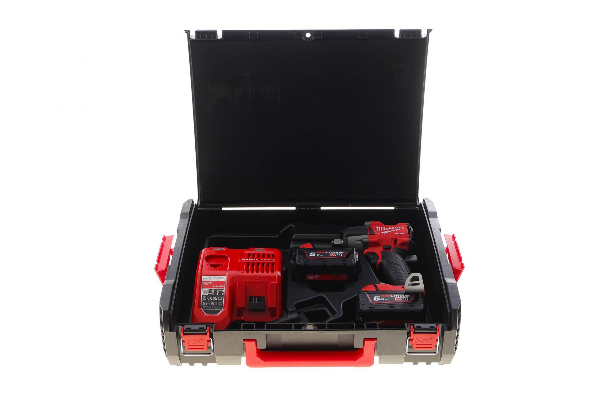 Гайкокрут акумуляторний 1/2" M18 FMTIW2F12-502X 881 Нм 5Ah (2 АКБ і заряд. пристрій)