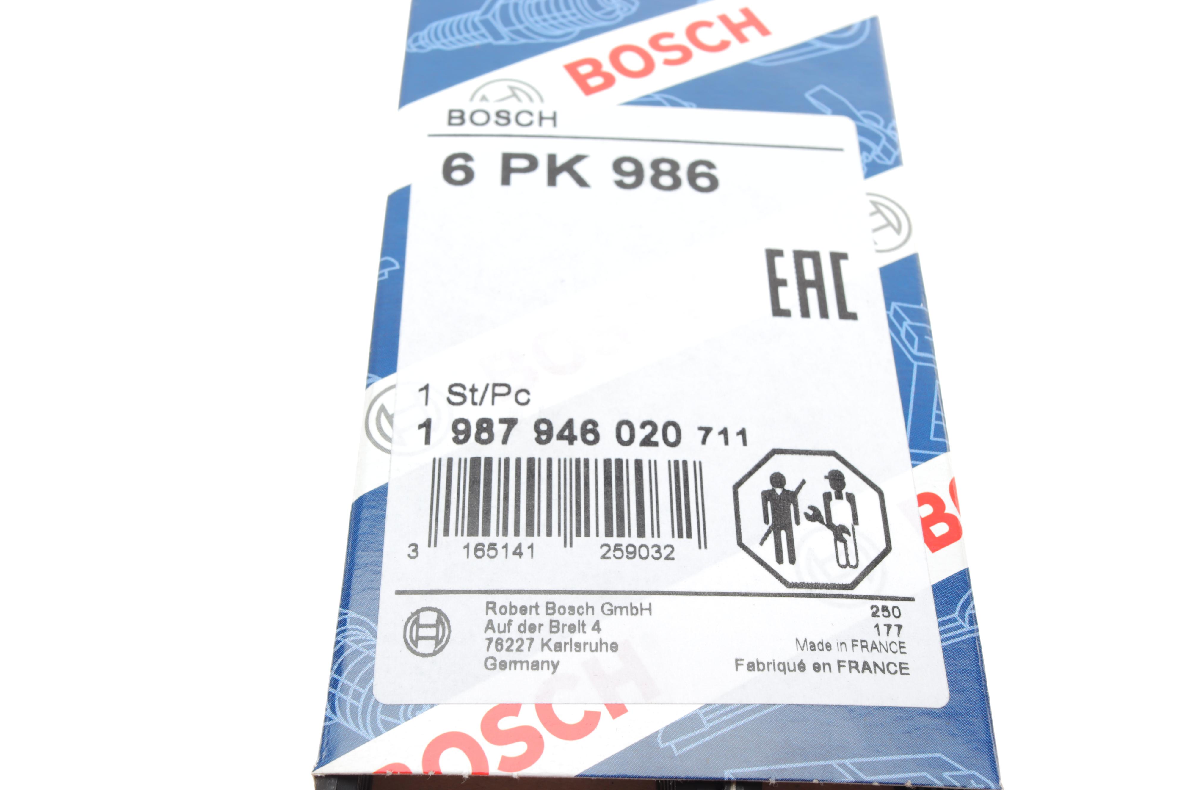 Ремінь генератора BMW 1 (F20/F21)/3 (F30/F80) 1.6i 11-/Honda Civic VII/FR-V 1.7i 01- (6PK986)