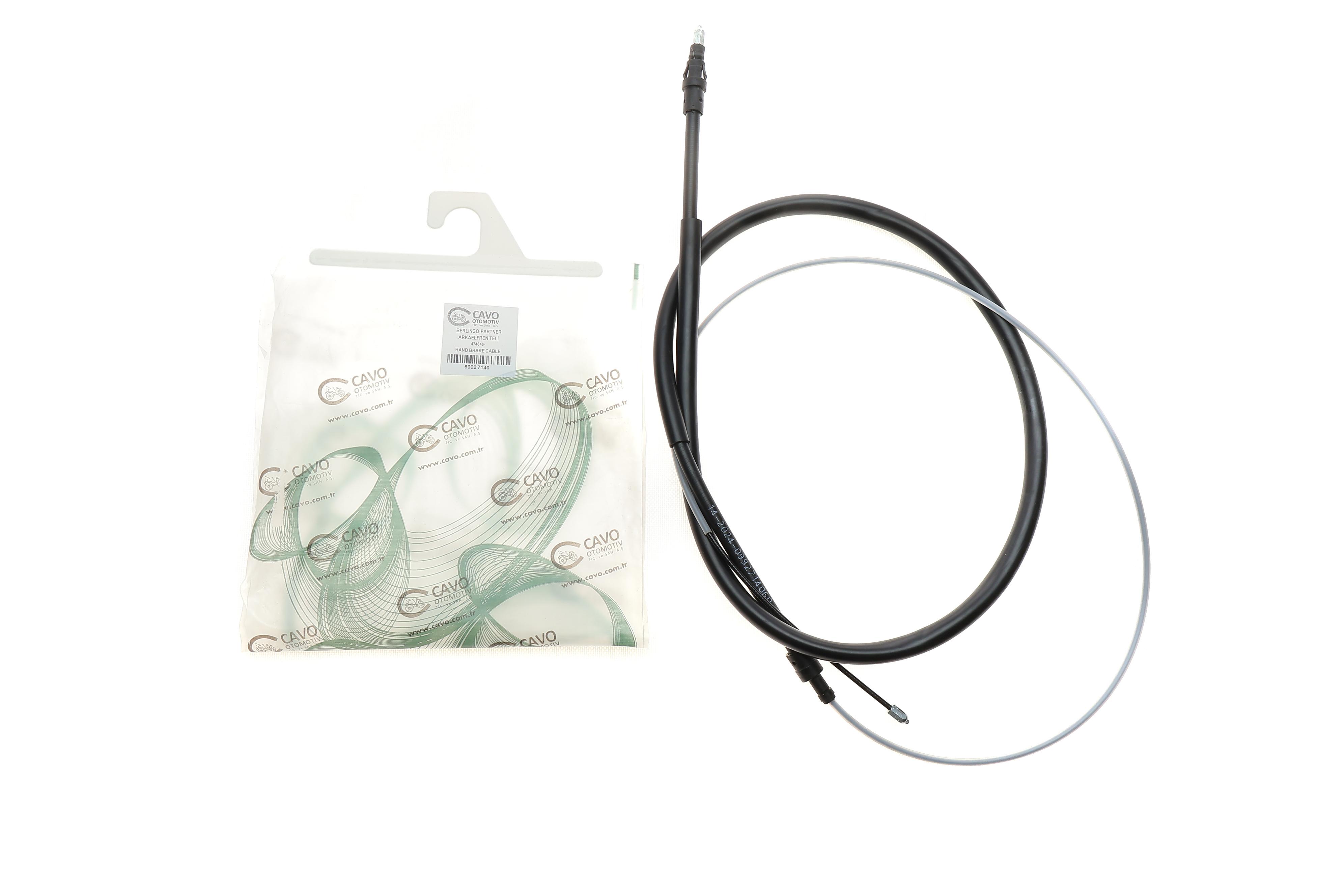 Трос ручника (задний) Citroen Berlingo 08- (2402/1300mm)