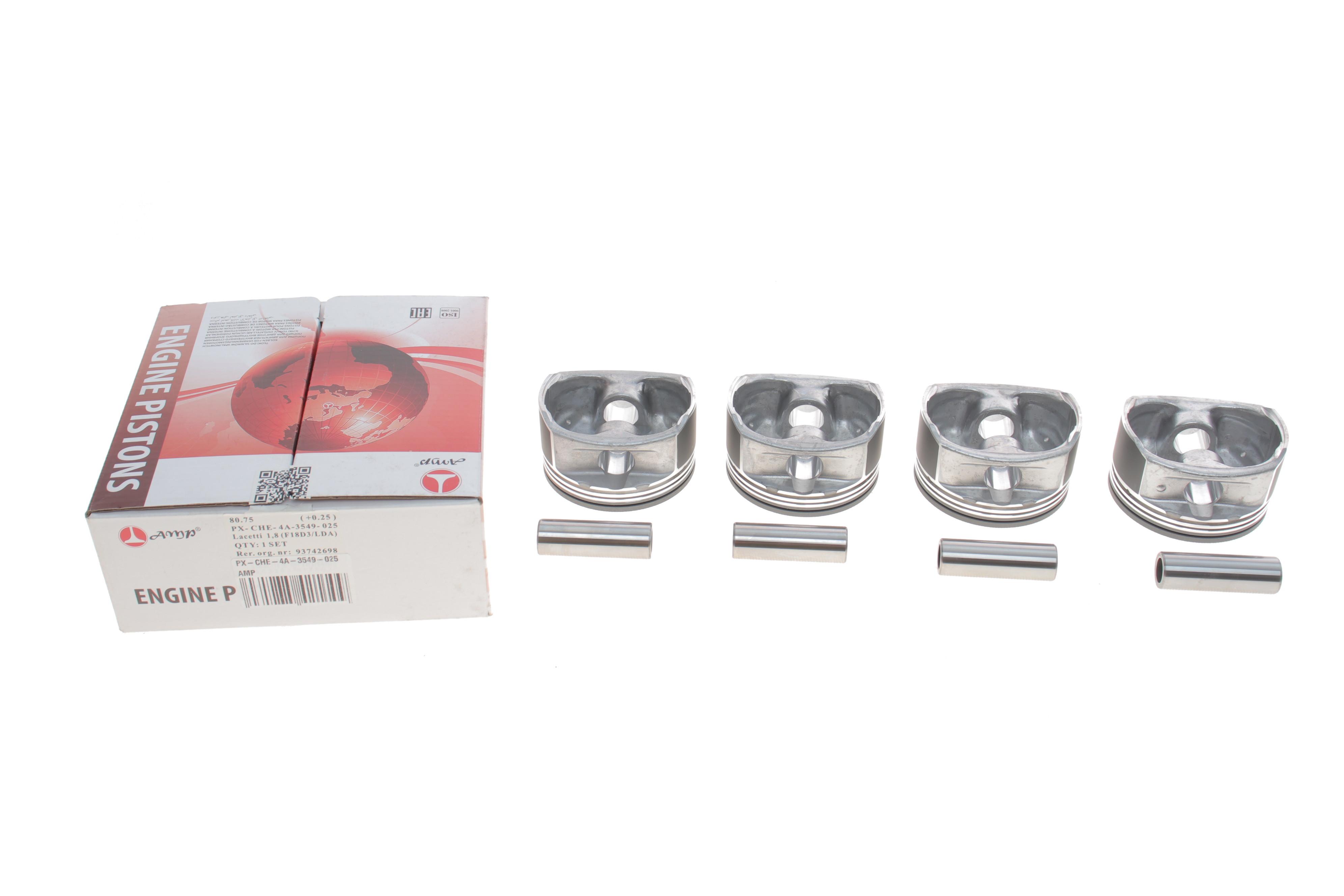 Поршень Chevrolet Lacetti 1.8 16V 03-13 (80.75mm/+0.25mm) (к-кт 4 шт)