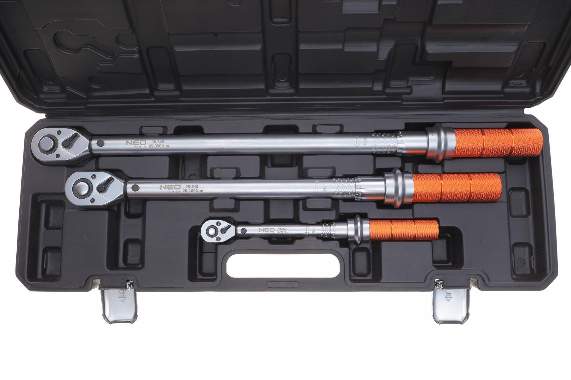 Набір ключів динамометричних 1/4"-3/8"-1/2" 3 од.