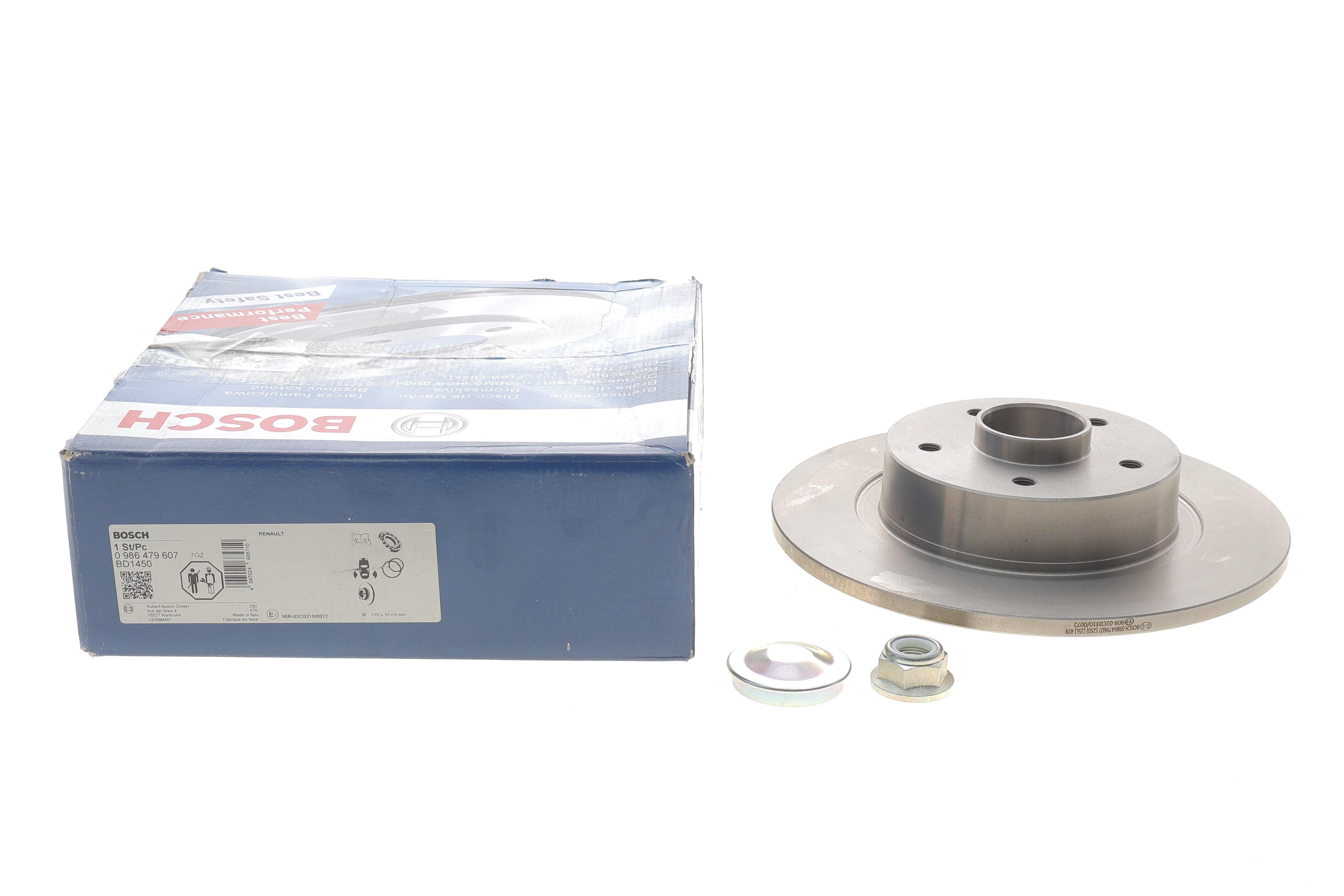 Диск тормозной (задний) Renault Scenic/Megane 2.0dCi 05- (270x10) (с подшипником) (+ABS)