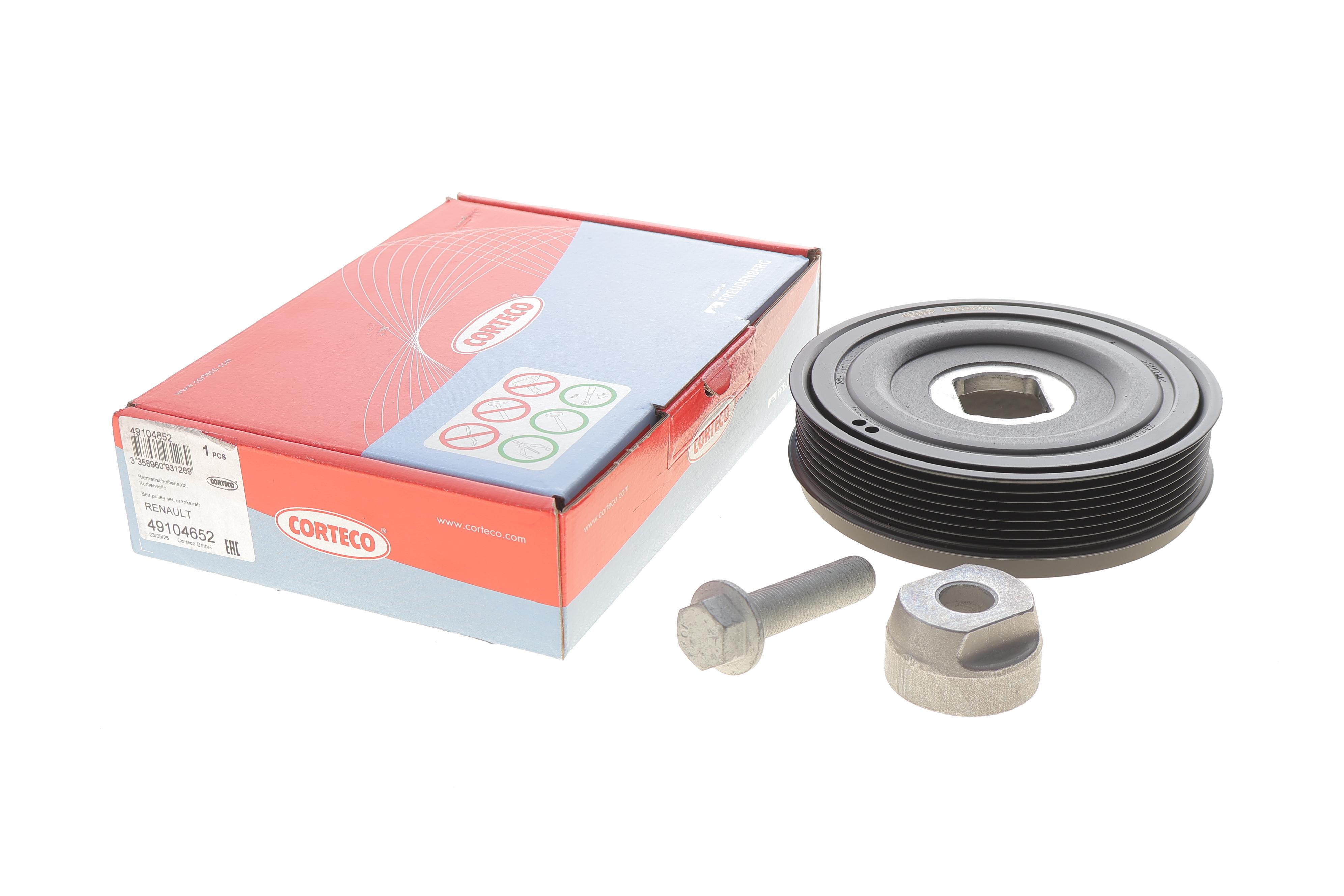 Шкив коленвала Renault Master 2.3dCI 10- (7PK) (с болтом)