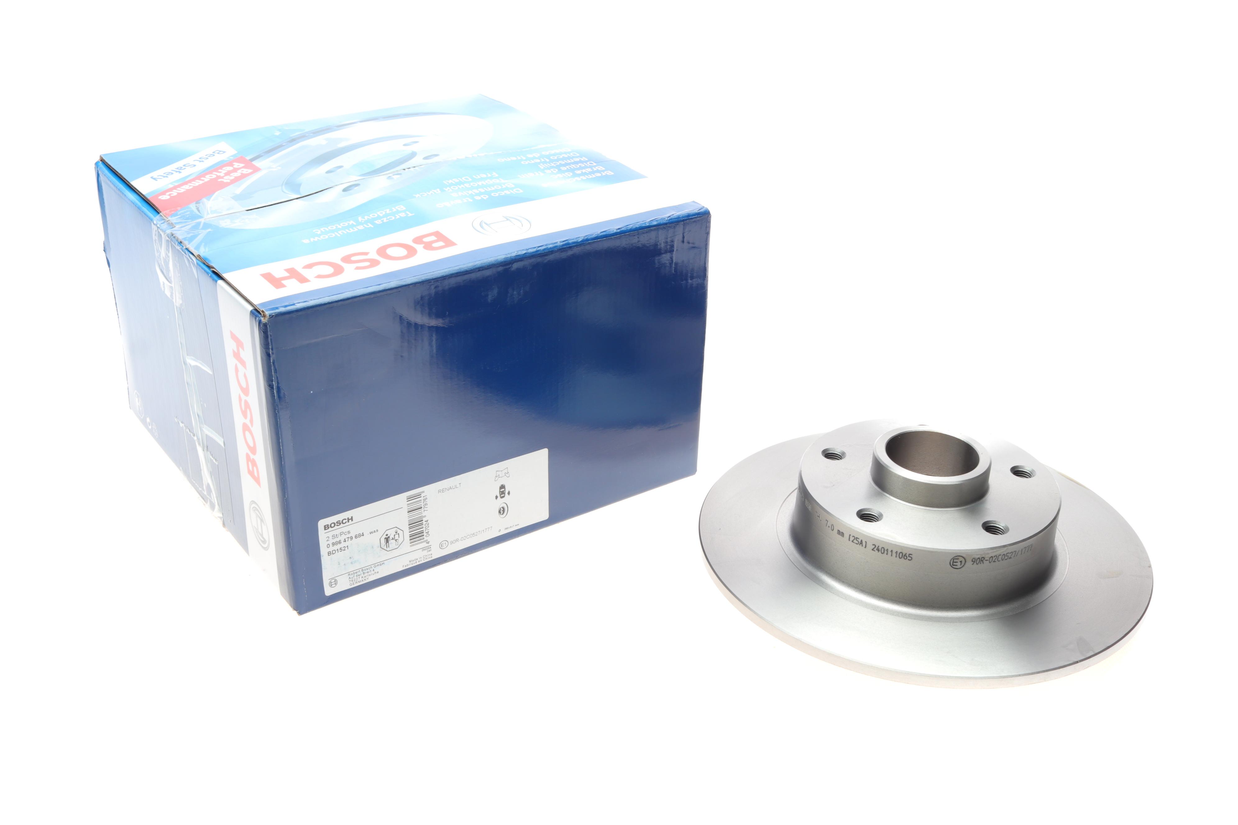 Диск гальмівний (задній) Renault Megane III/Scenic III 08- (260x8) без підшипника