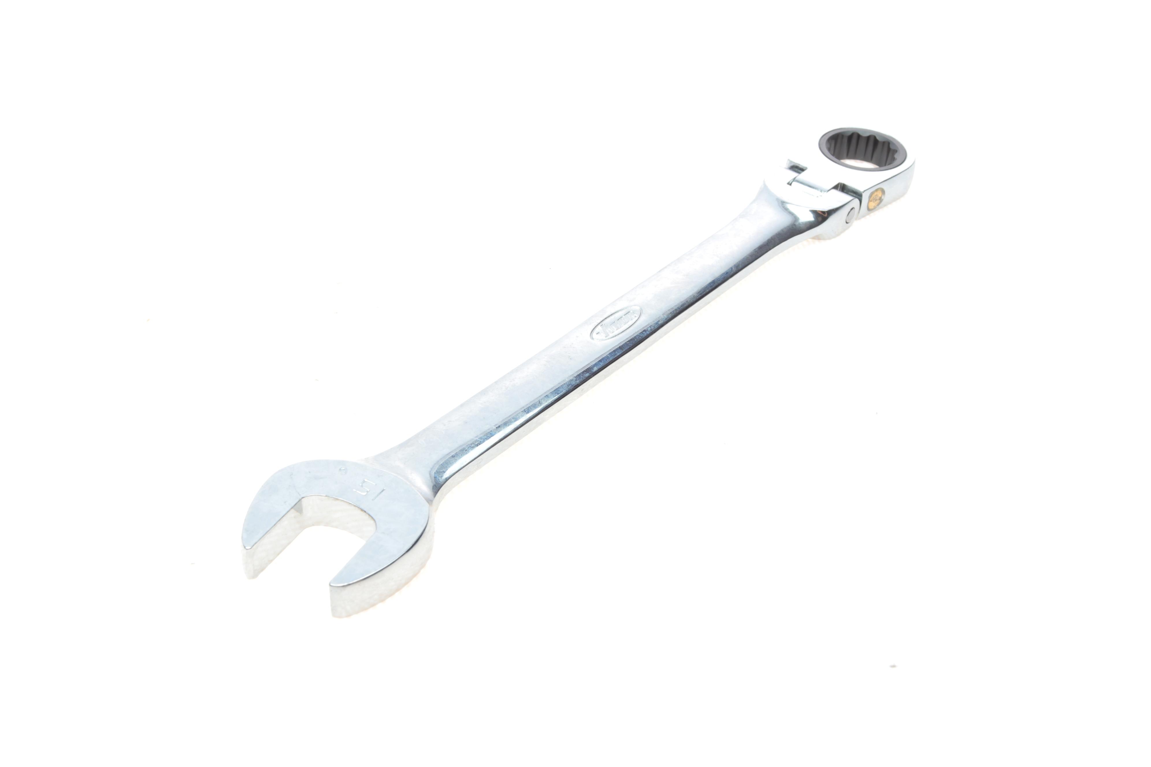 Ключ ріжково-накидний з тріскачкою 15 мм 72 зуб. L-200 мм