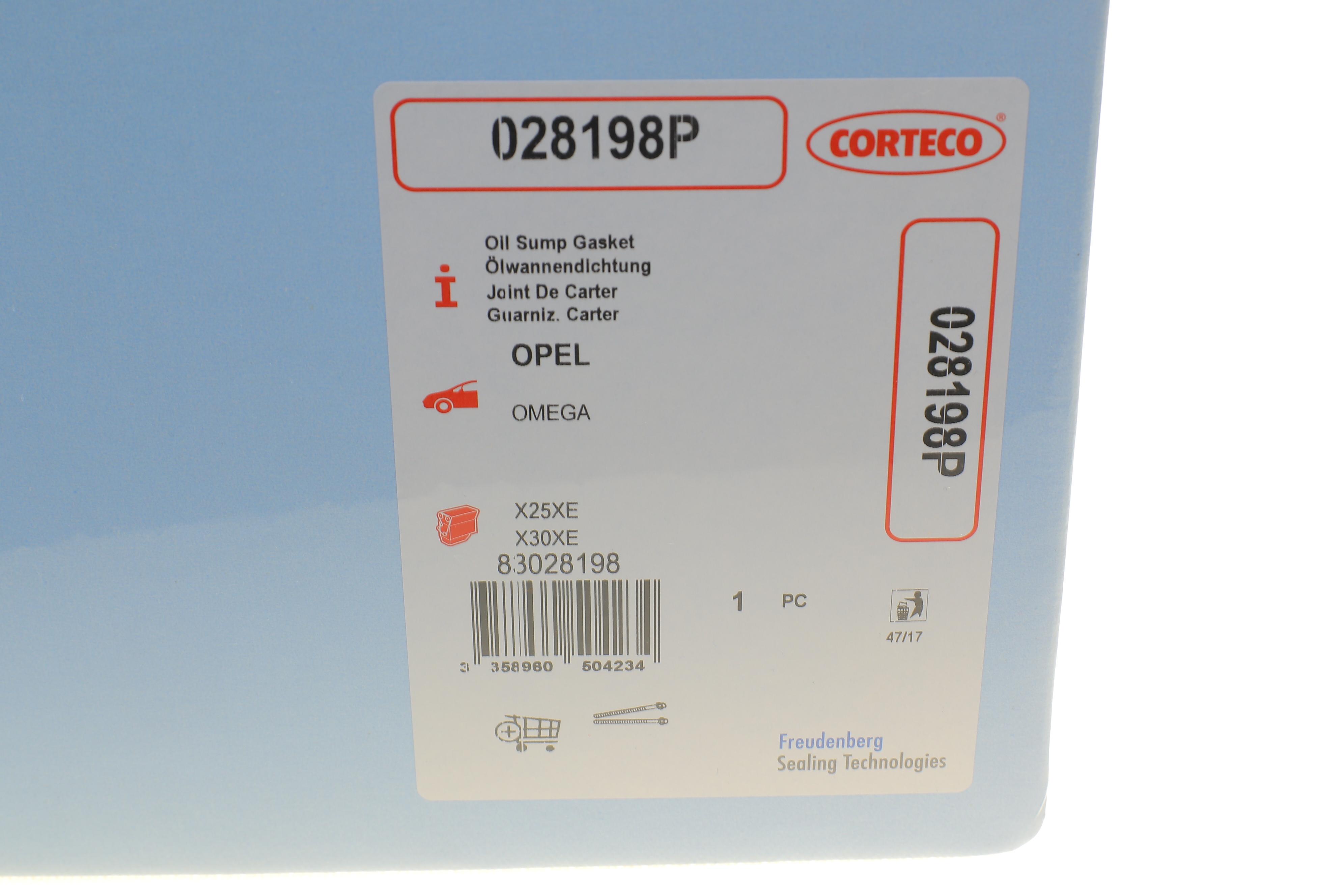 Прокладка піддона Opel Omega 2.5/3.0 V6 94-01