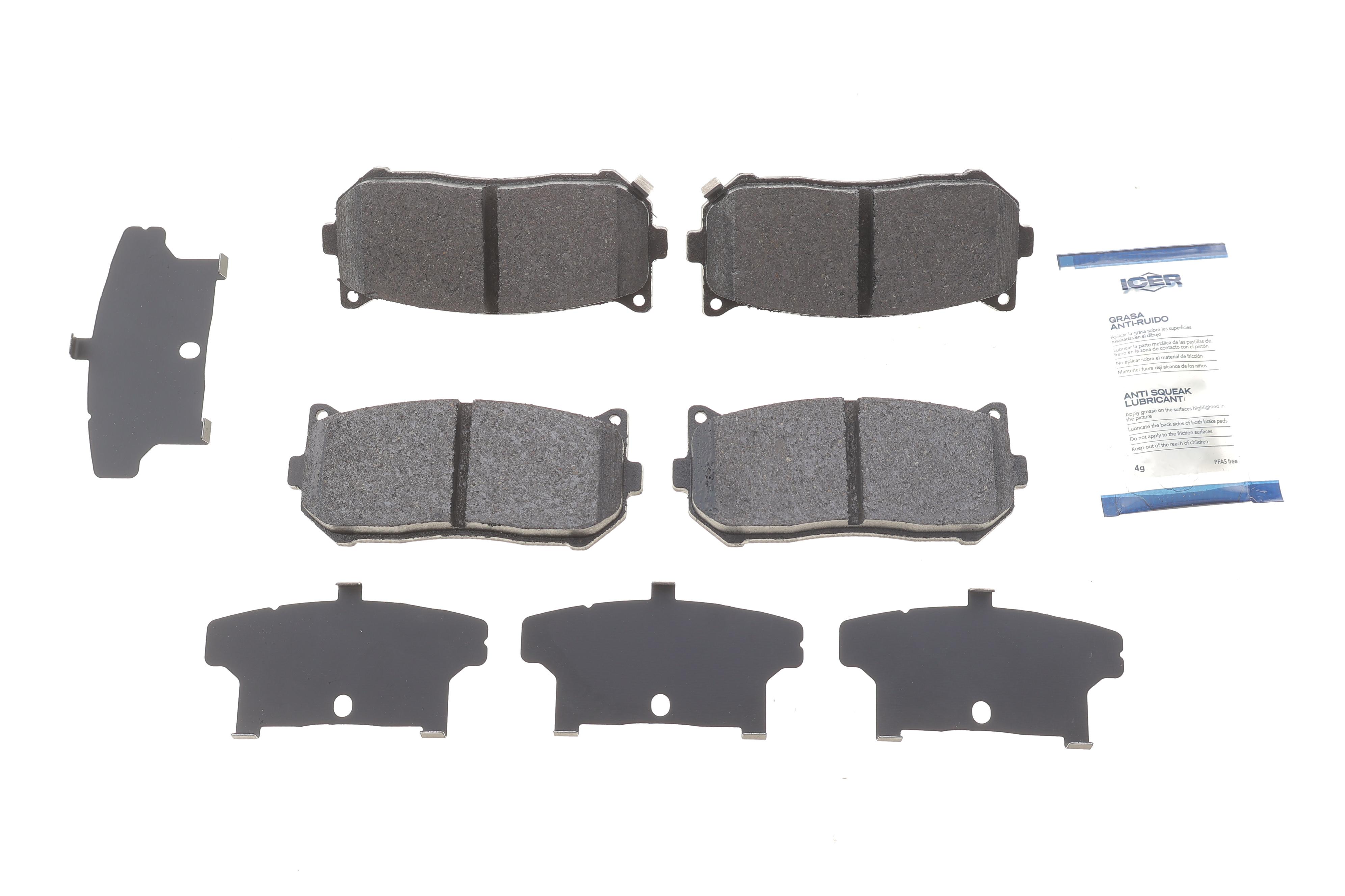 Колодки тормозные (передние) Kia Cerato 01-04/Carens 00-/Clarus 96-/Sephia 93-97/Shuma 97-04