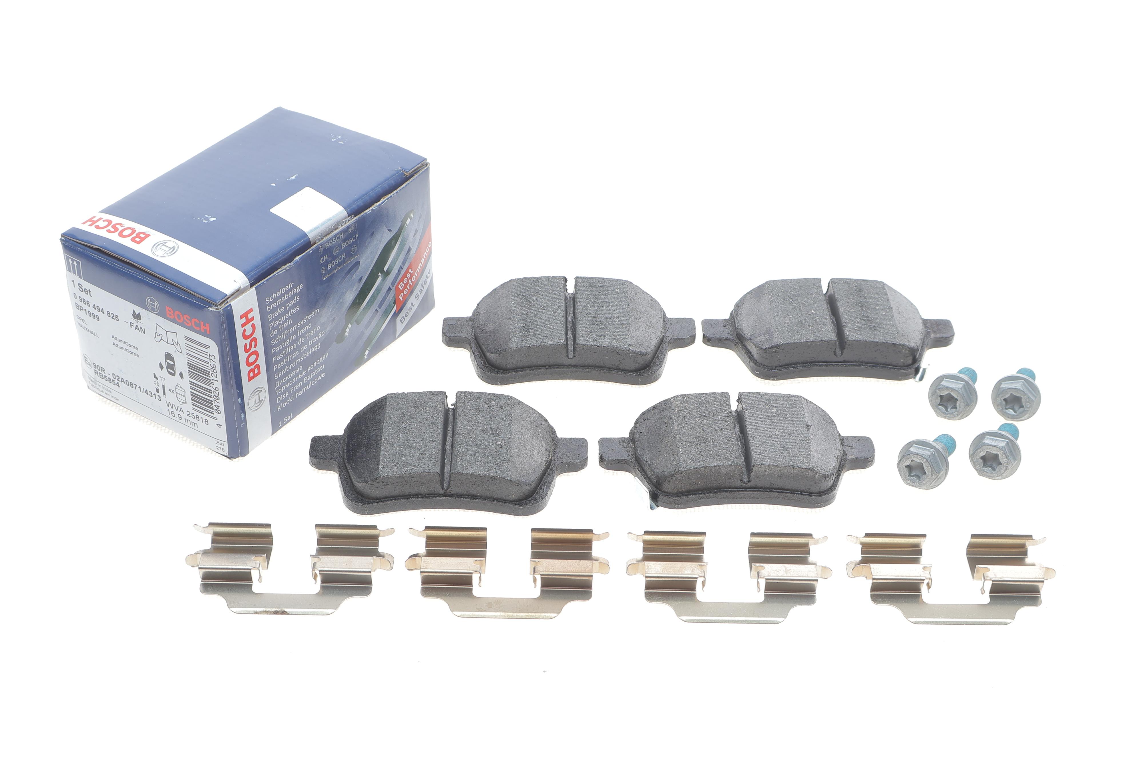 Колодки тормозные (задние) Fiat 500L 13-/Tipo 15-/Opel Corsa E 14- заменен на 0 986 494 747