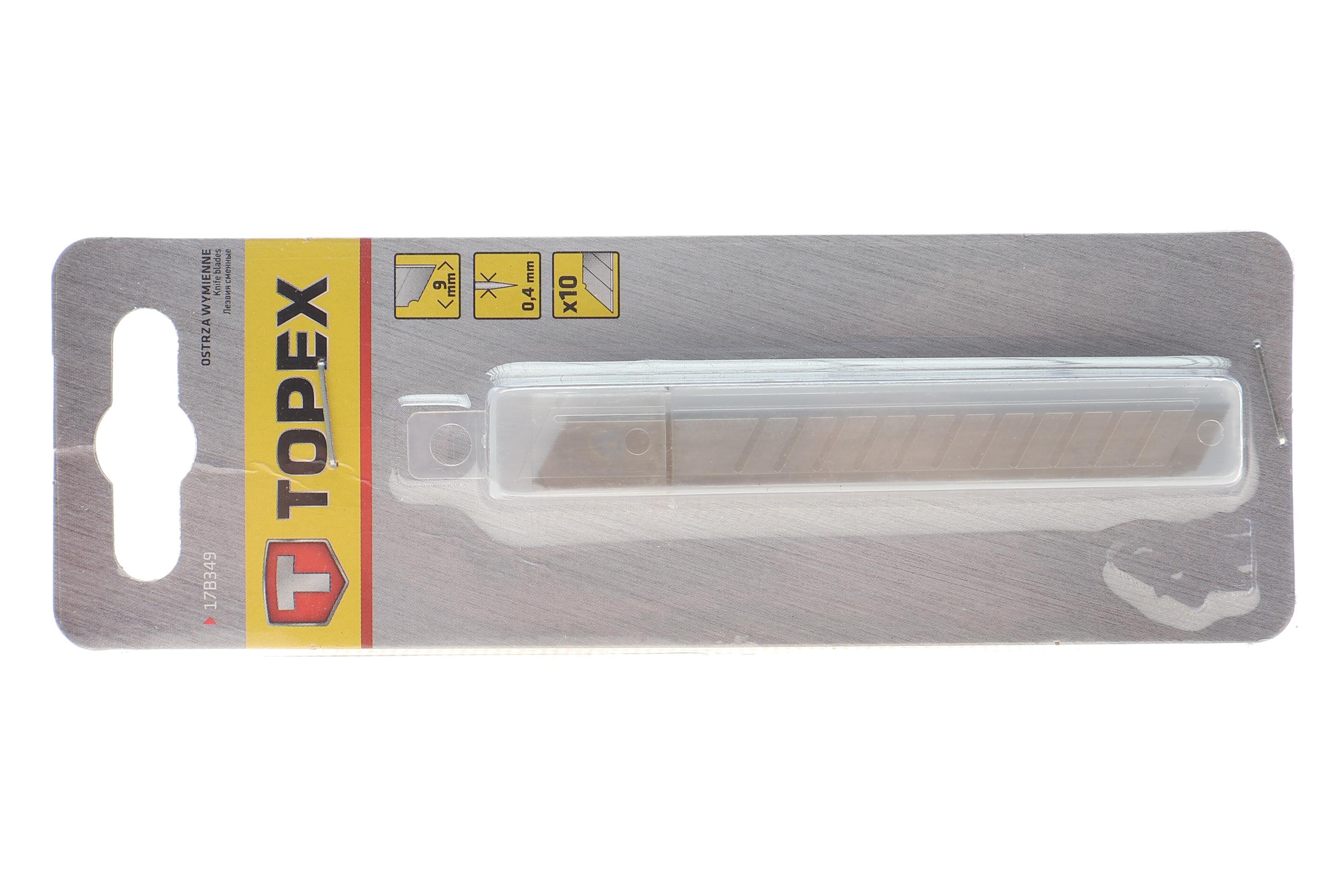 Лезо для ножа канцелярського (9mm) (к-кт 10шт)