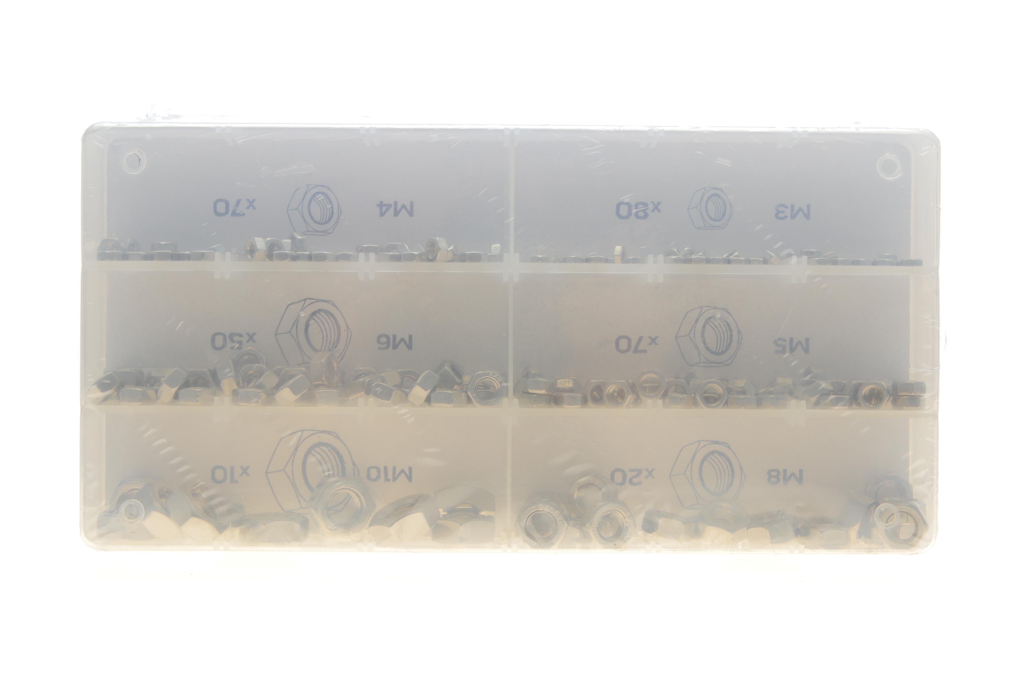 Набір гайок (300шт) (M3/M4/M5/M6/M8/M10)