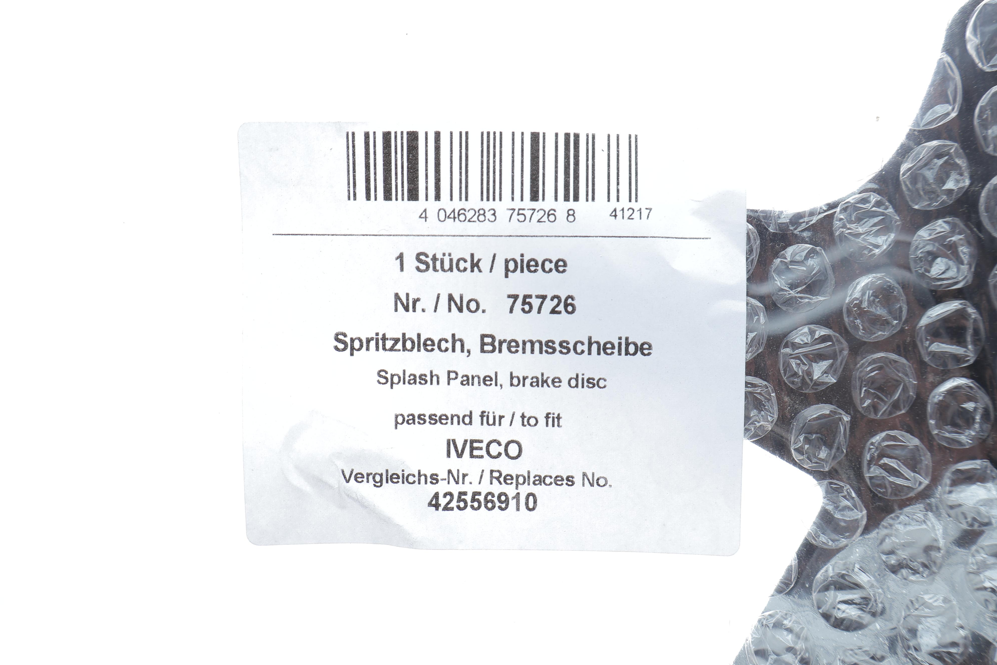 Захист диска гальмівного (заднього) (R) Iveco Daily 06-21