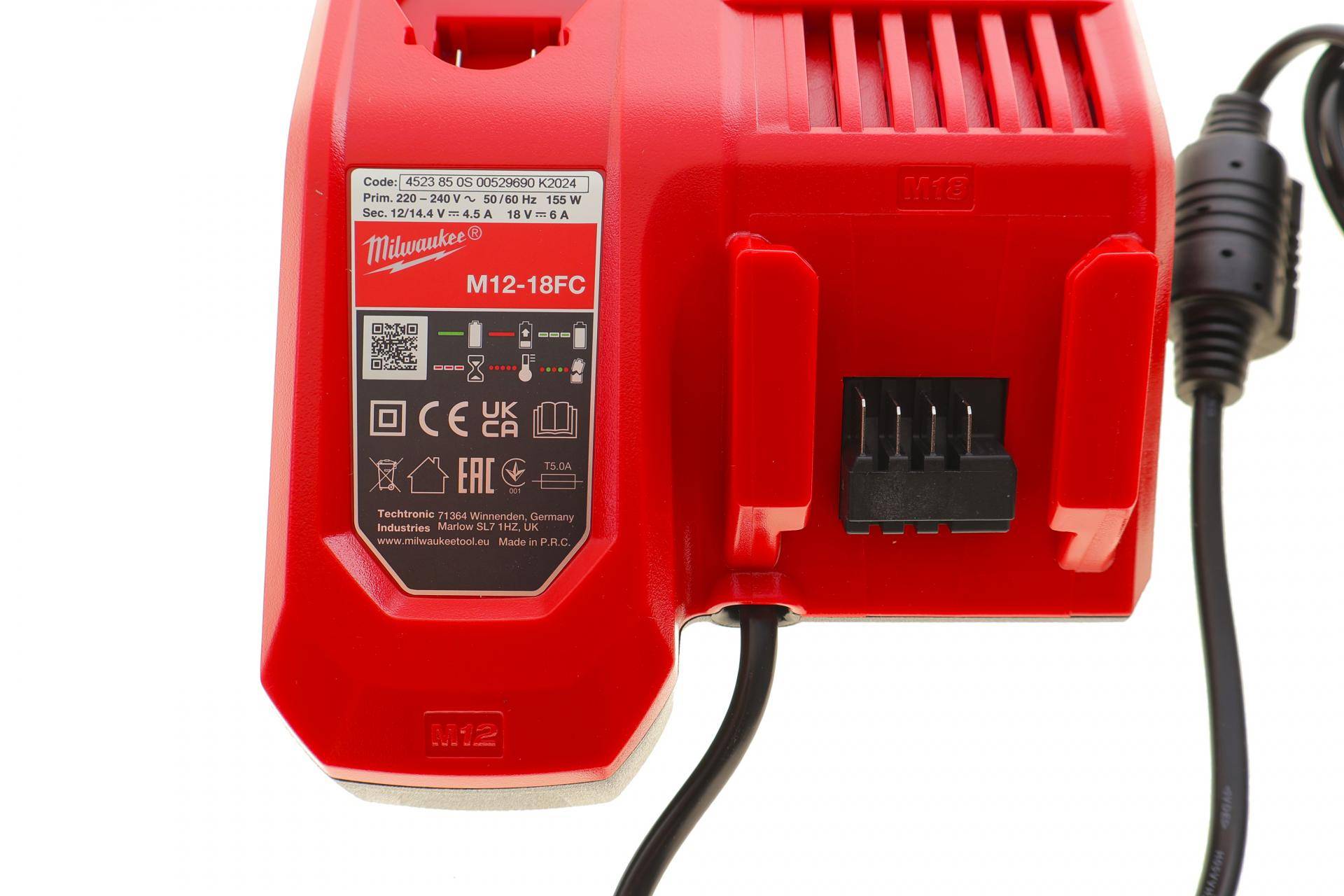 Зарядний пристрій для електроінструментів M12-18 FC TURBO 12/14/18V 2.0-6.0Ah