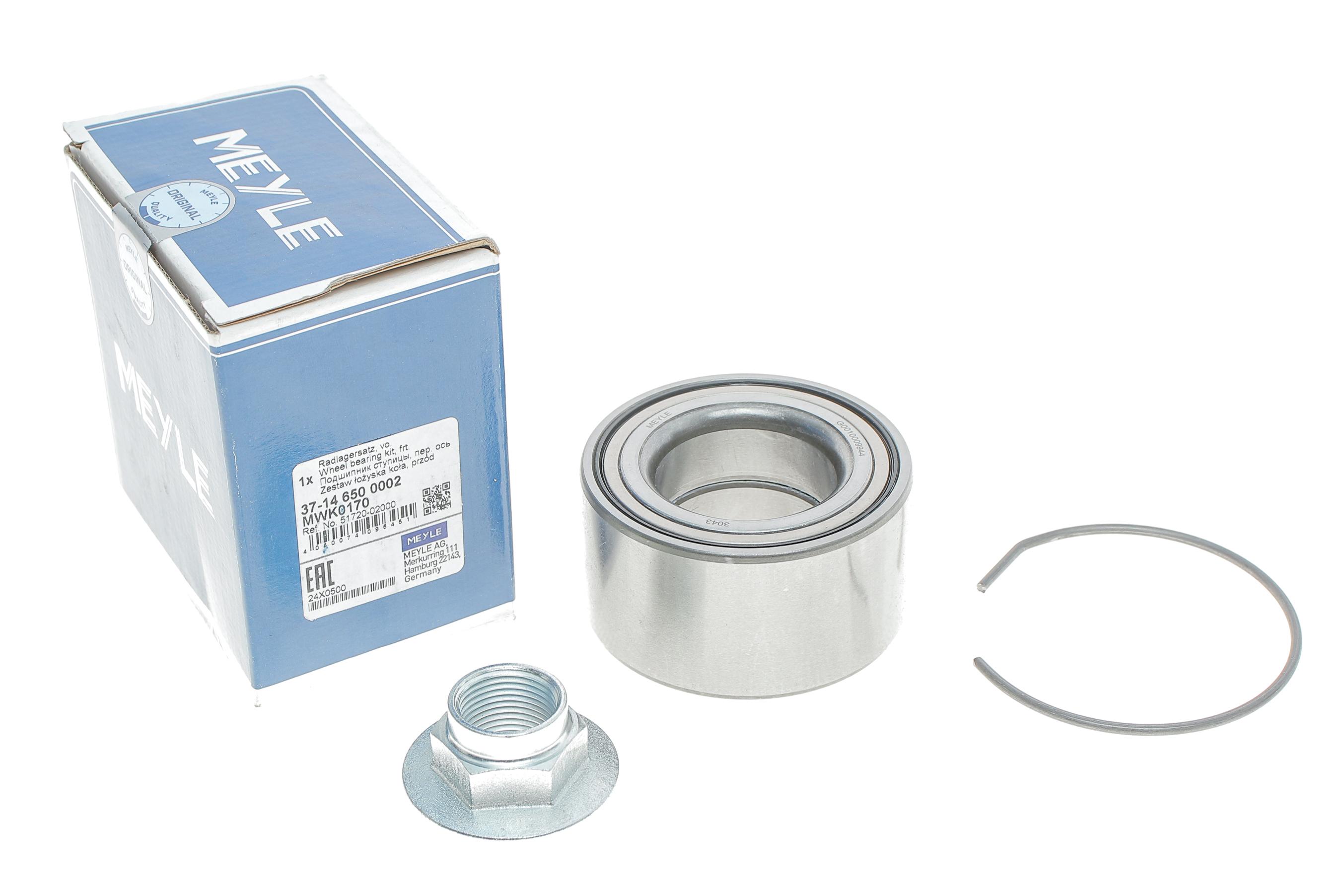 Підшипник маточини (передньої) Hyundai accent/Gatez/i10/i20/Elantra/Kia Picanto Rio 04- (38x70x37)