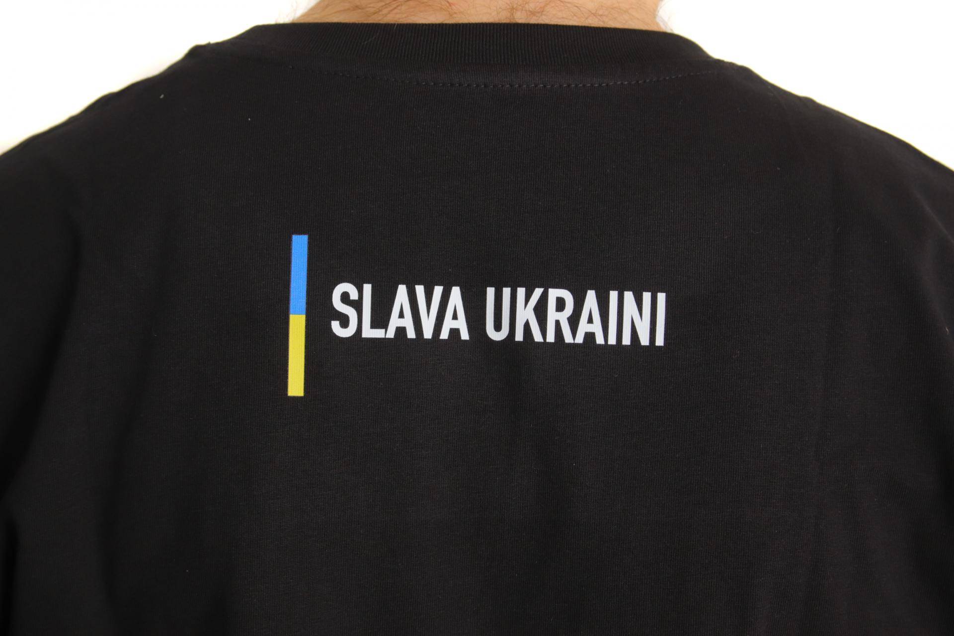 Футболка патріотична BM Parts, чорна, S (100% бавовна)